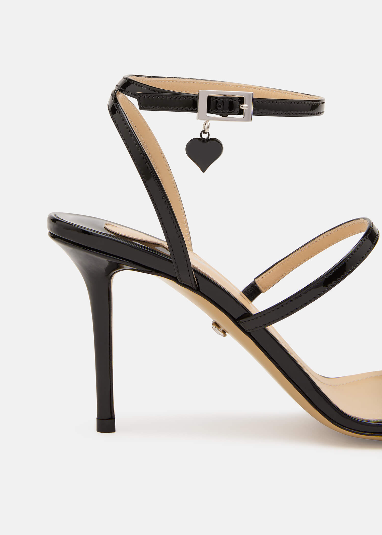 Puffy Heart Patent Sandals
