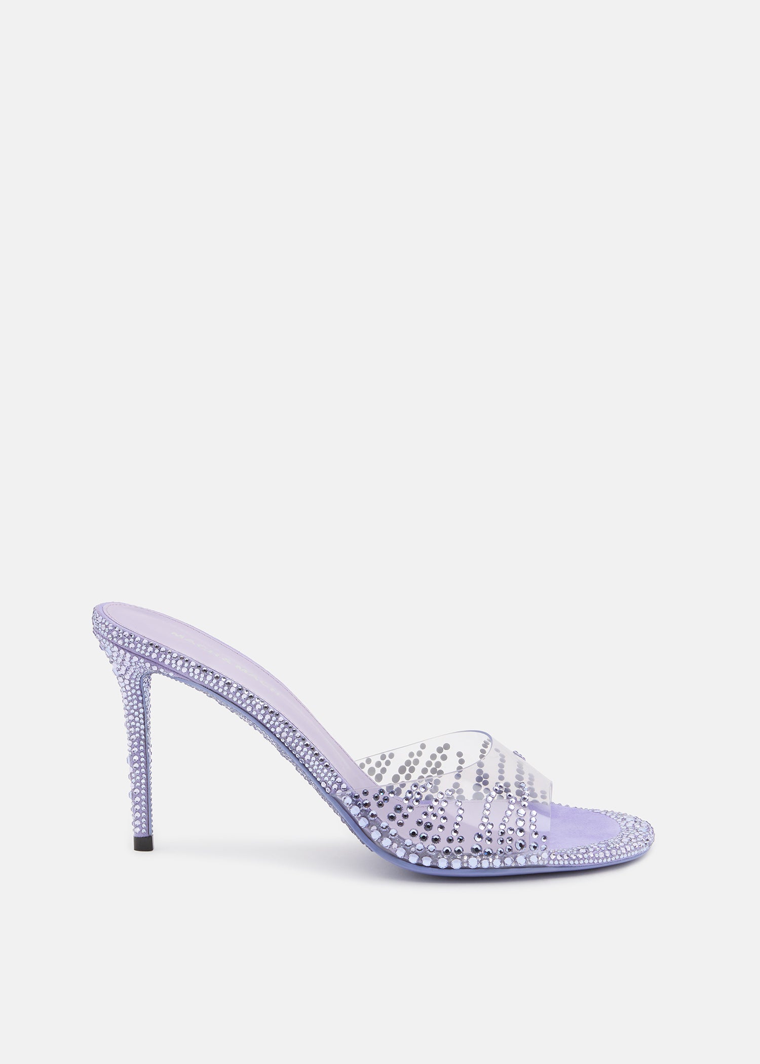 Crystal Flame Round Toe Mules