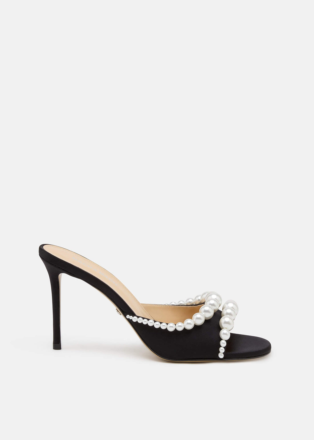 Sana 50 Satin Mules with Pearl main image 0