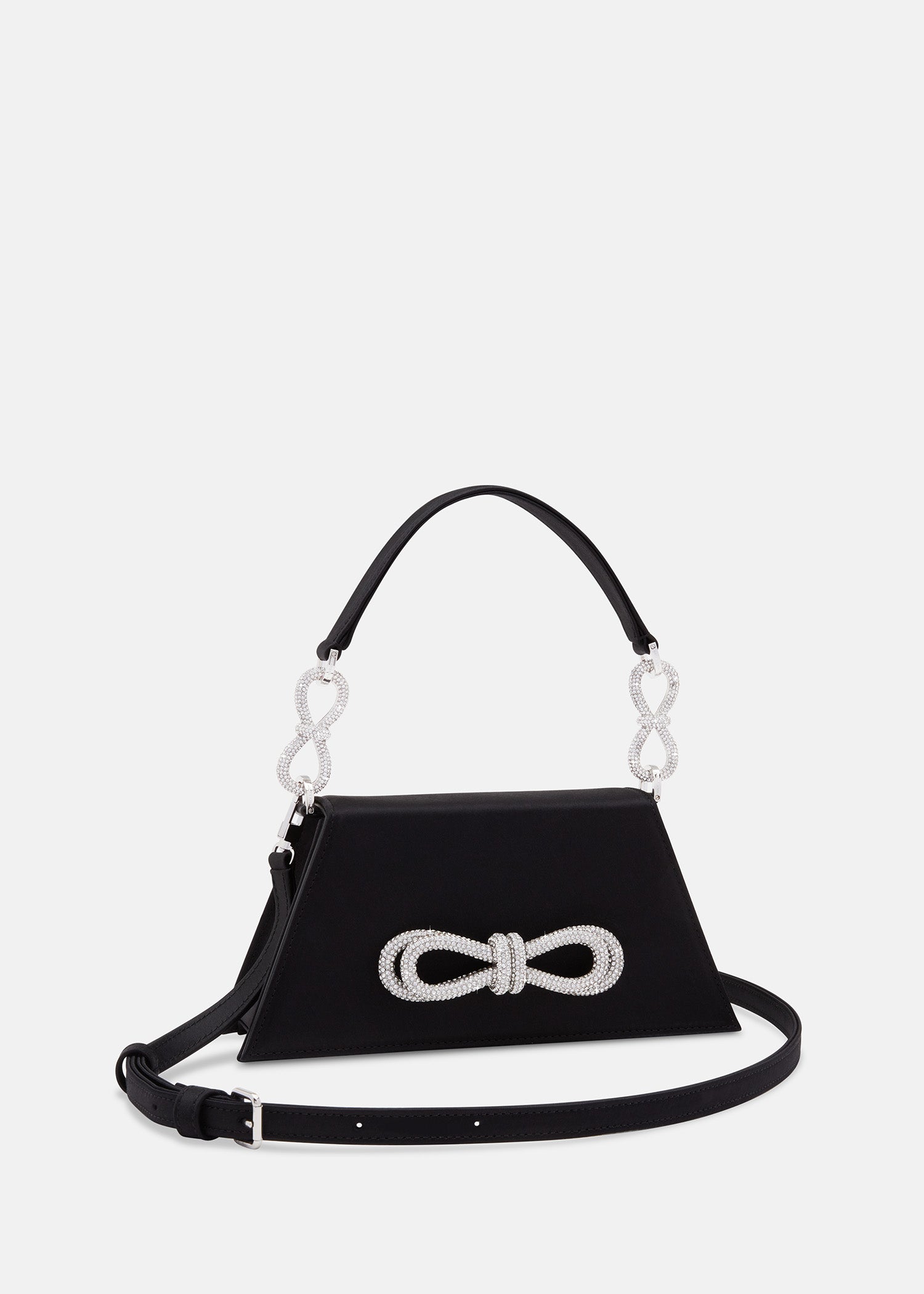 DOUBLE BOW SAMANTHA HANDBAG MEDIUM BLACK