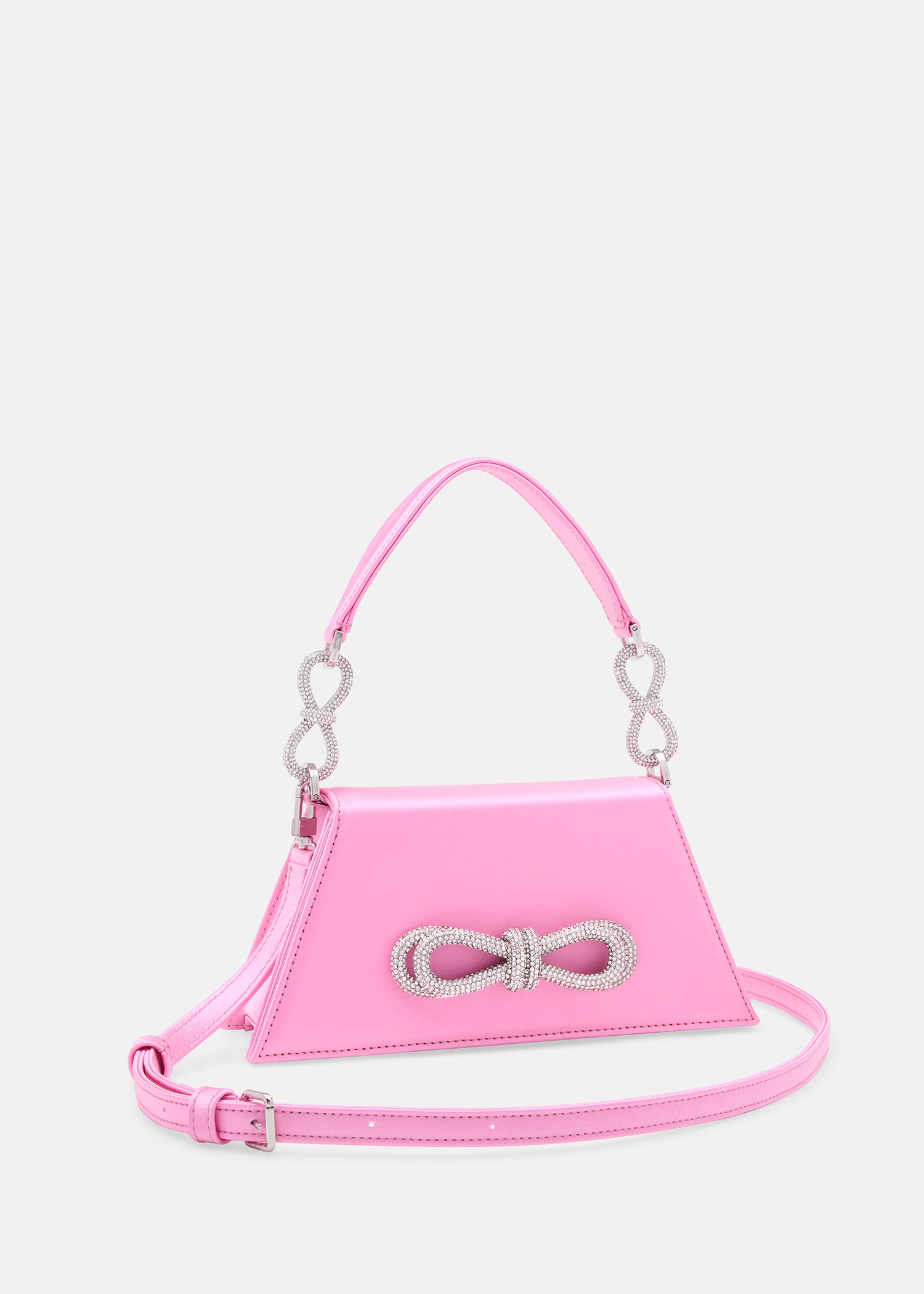 DOUBLE BOW SAMANTHA HANDBAG MEDIUM PINK