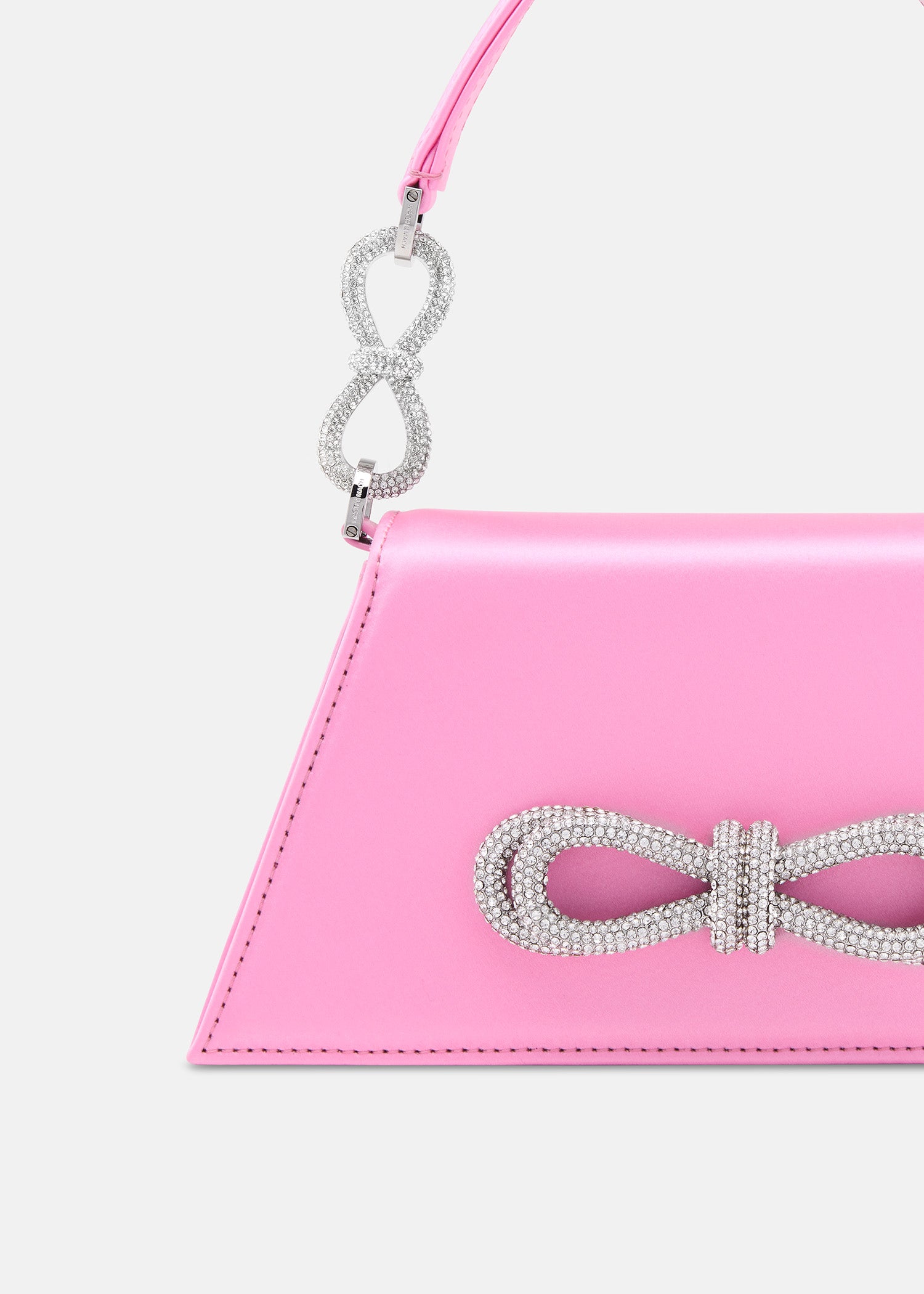DOUBLE BOW SAMANTHA HANDBAG MEDIUM PINK
