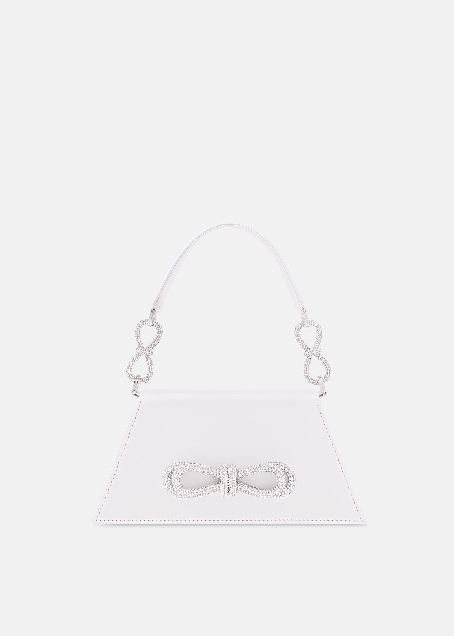 DOUBLE BOW SAMANTHA HANDBAG MEDIUM WHITE