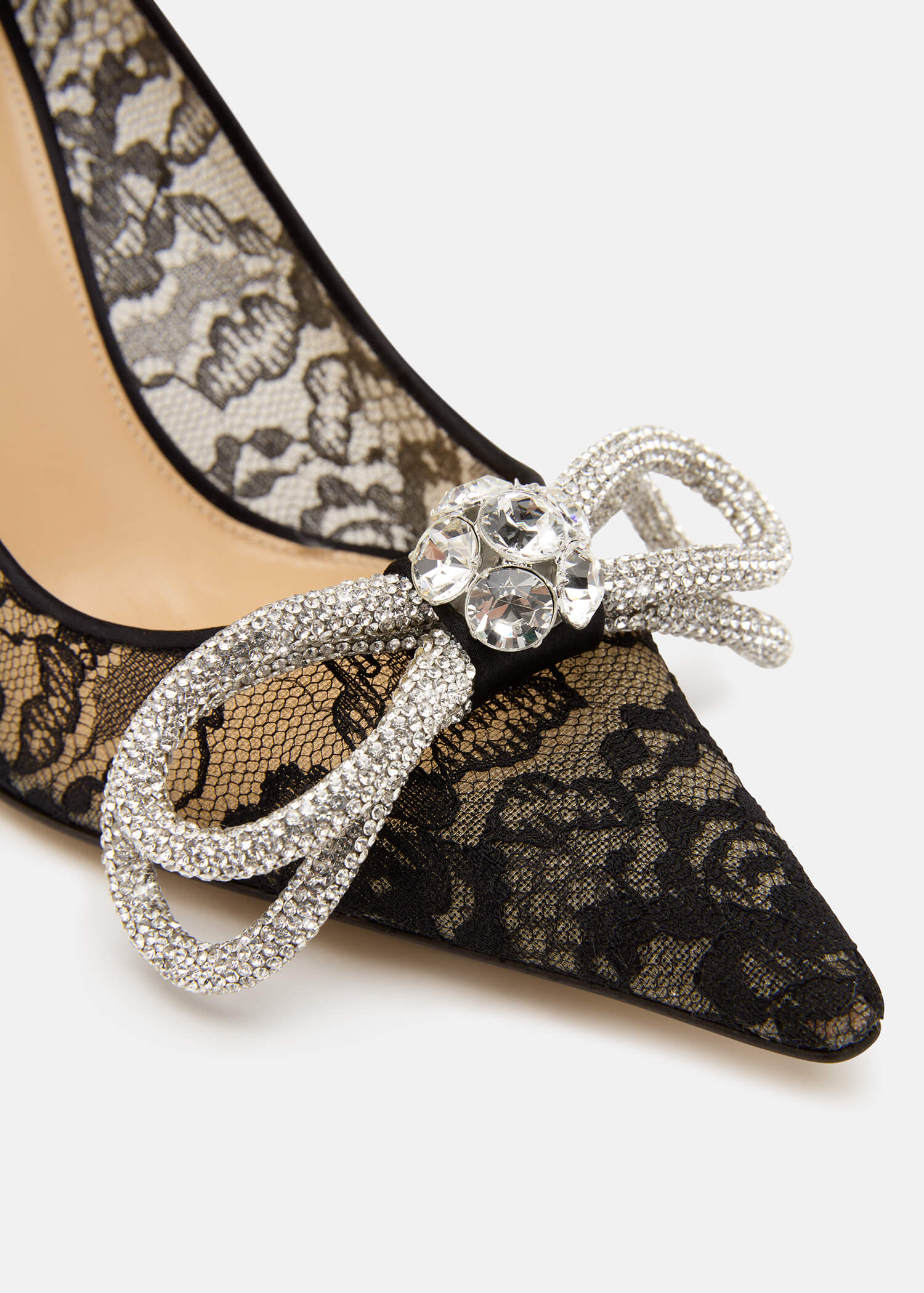 Double Bow Lace Pumps