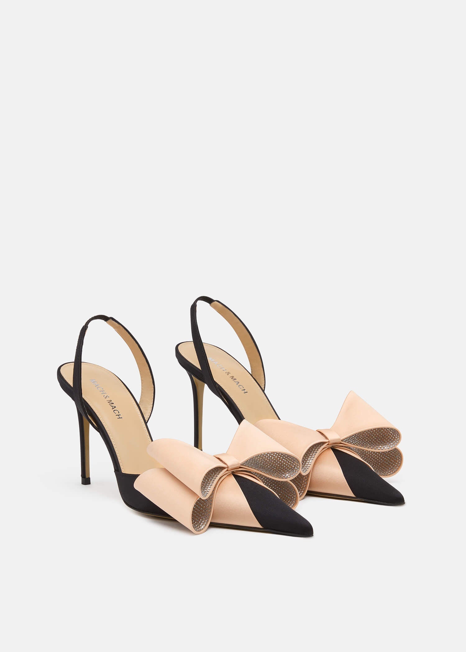 Le Cadeau Satin Slingbacks