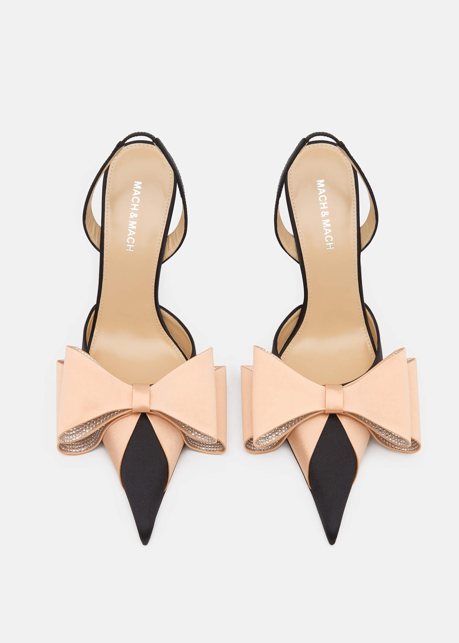 Le Cadeau Satin Slingbacks