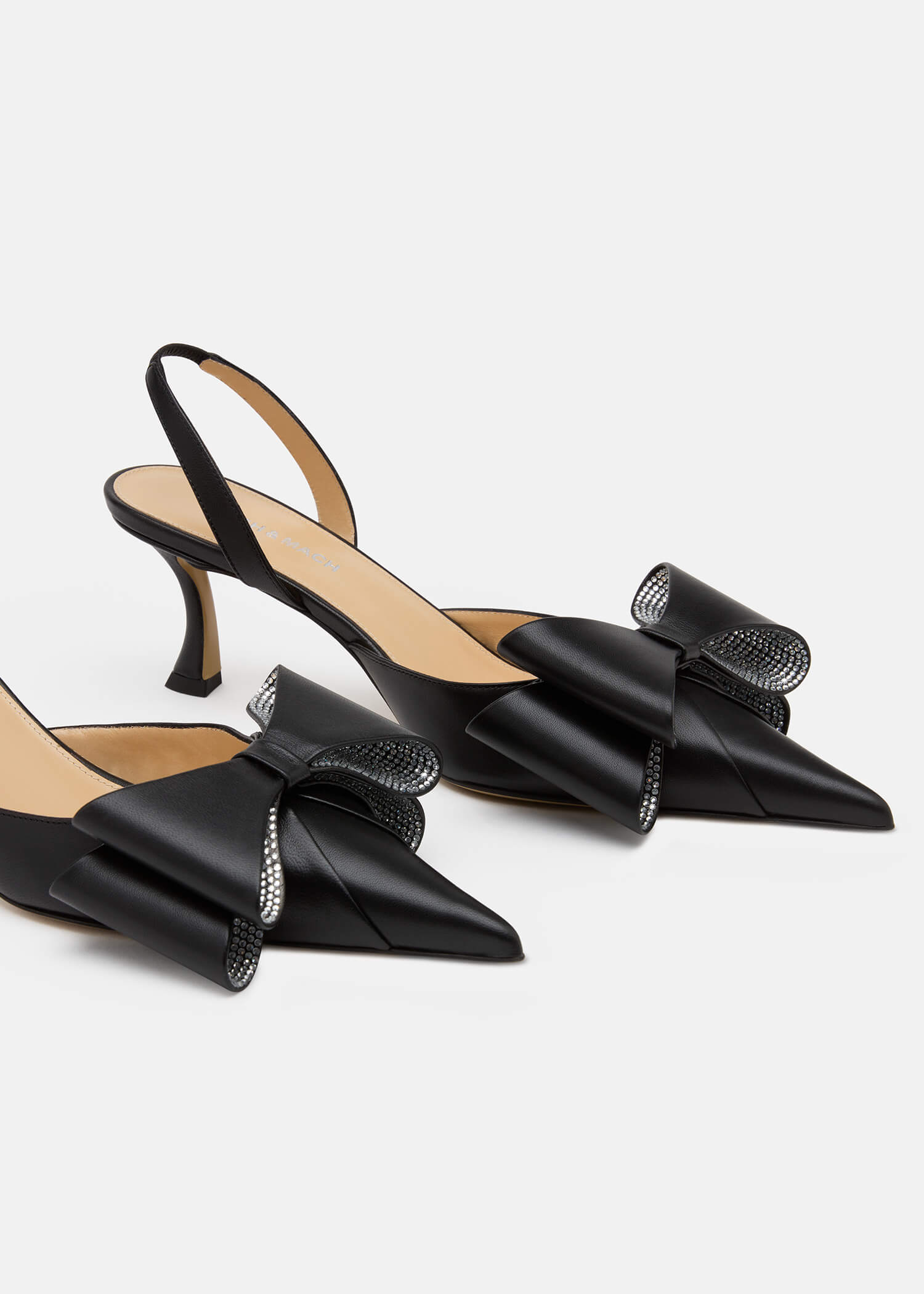 Le Cadeau Leather Slingbacks