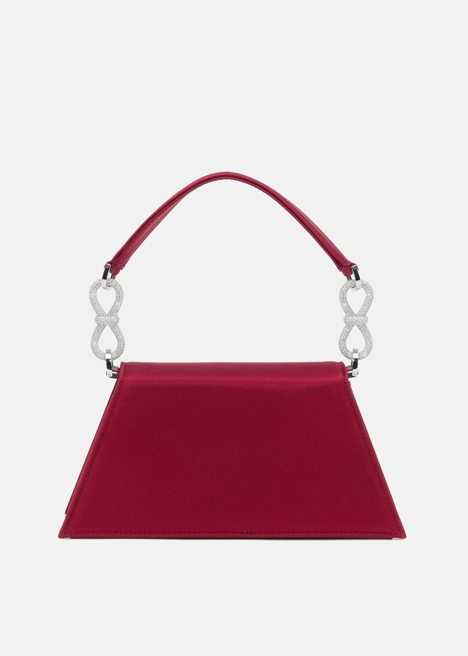 Double Bow Satin Samantha Handbag