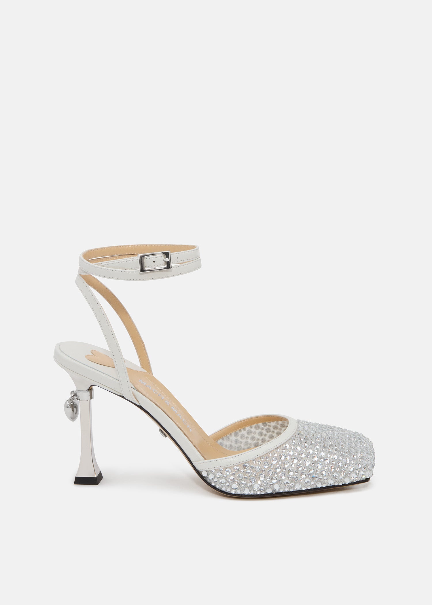 Puffy Heart Ring Square Toe High Heels