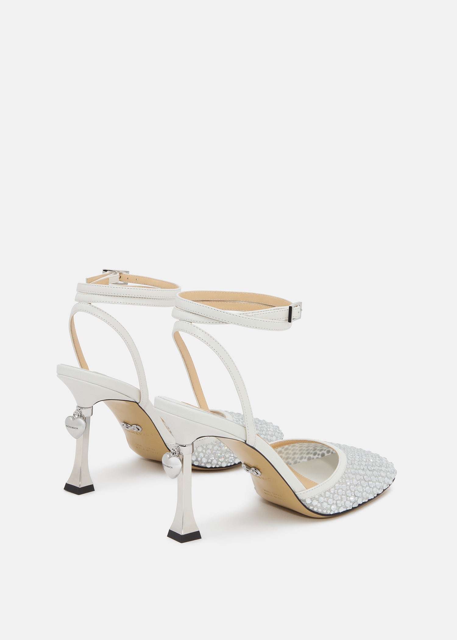 Puffy Heart Ring Square Toe High Heels