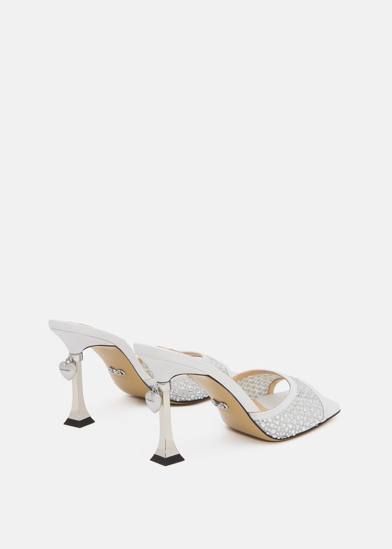 Puffy Heart Ring Square Toe Mules