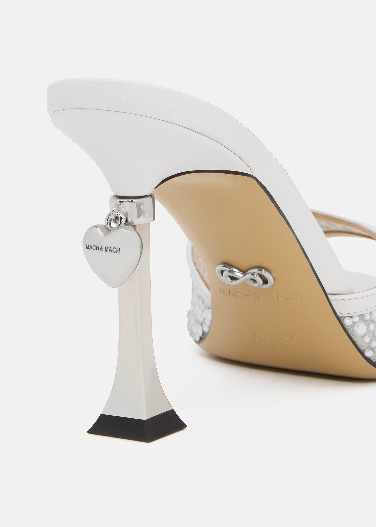 Puffy Heart Ring Square Toe Mules