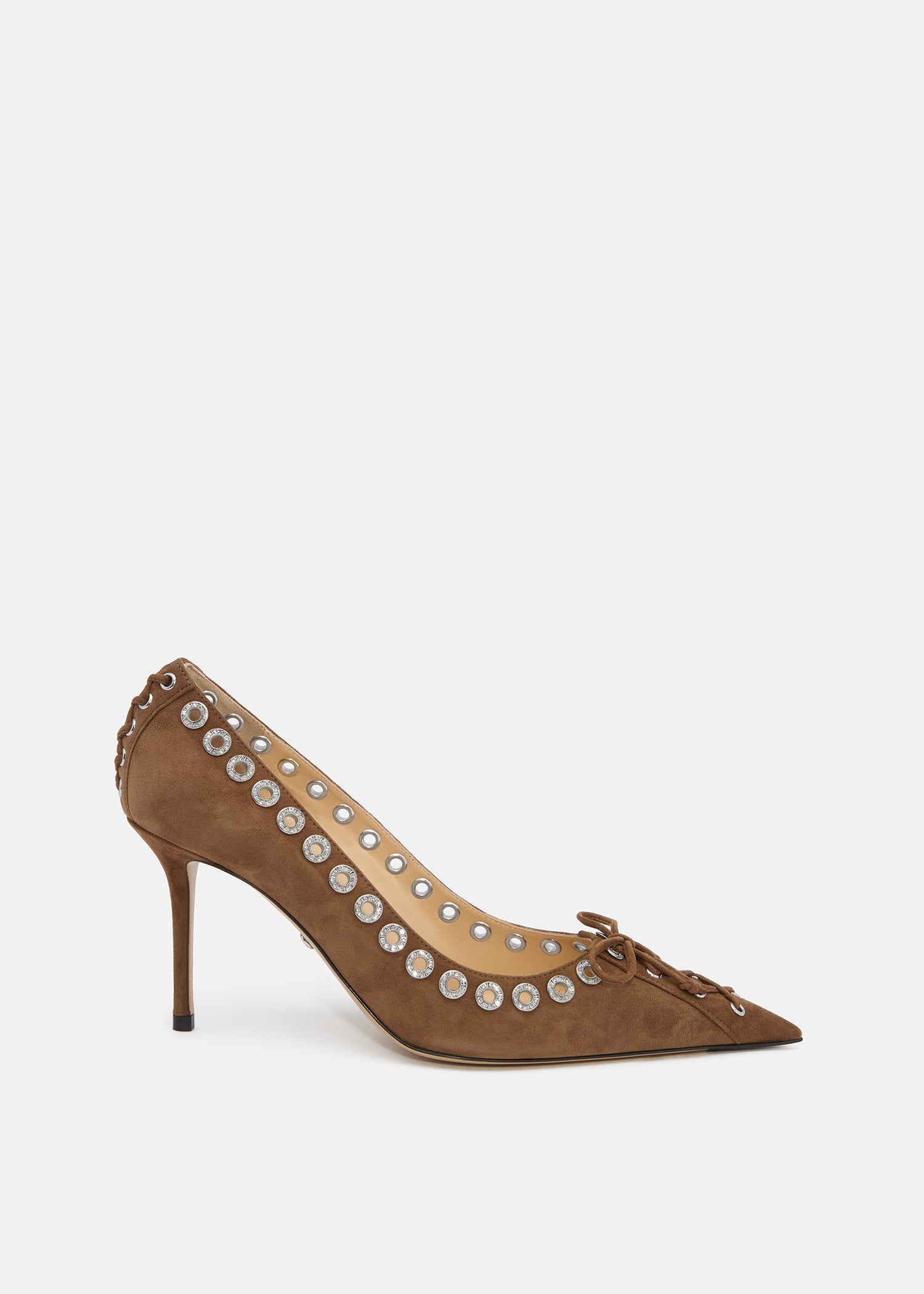 Crystalized Corset Pointed Toe Pumps