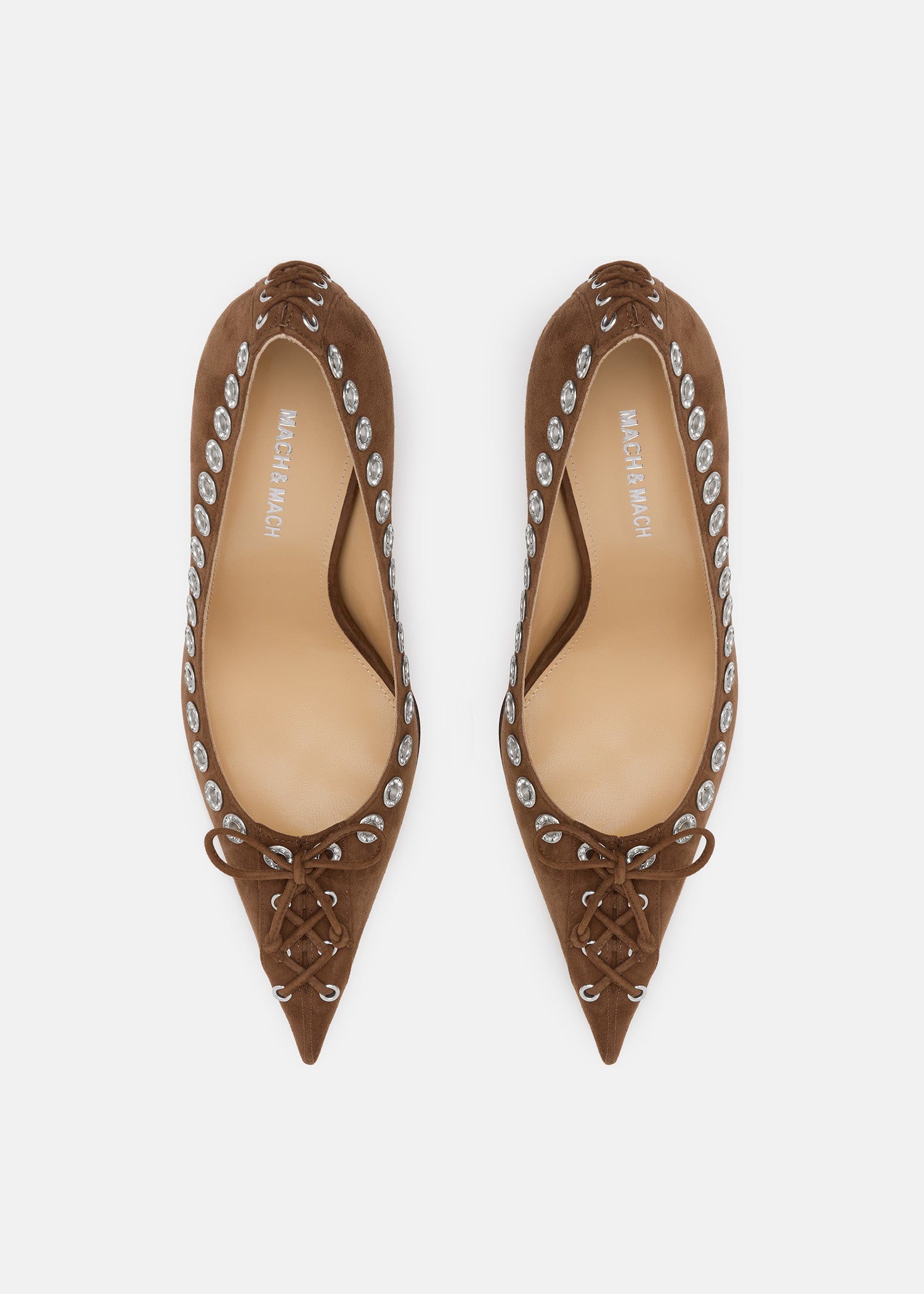 Crystalized Corset Pointed Toe Pumps