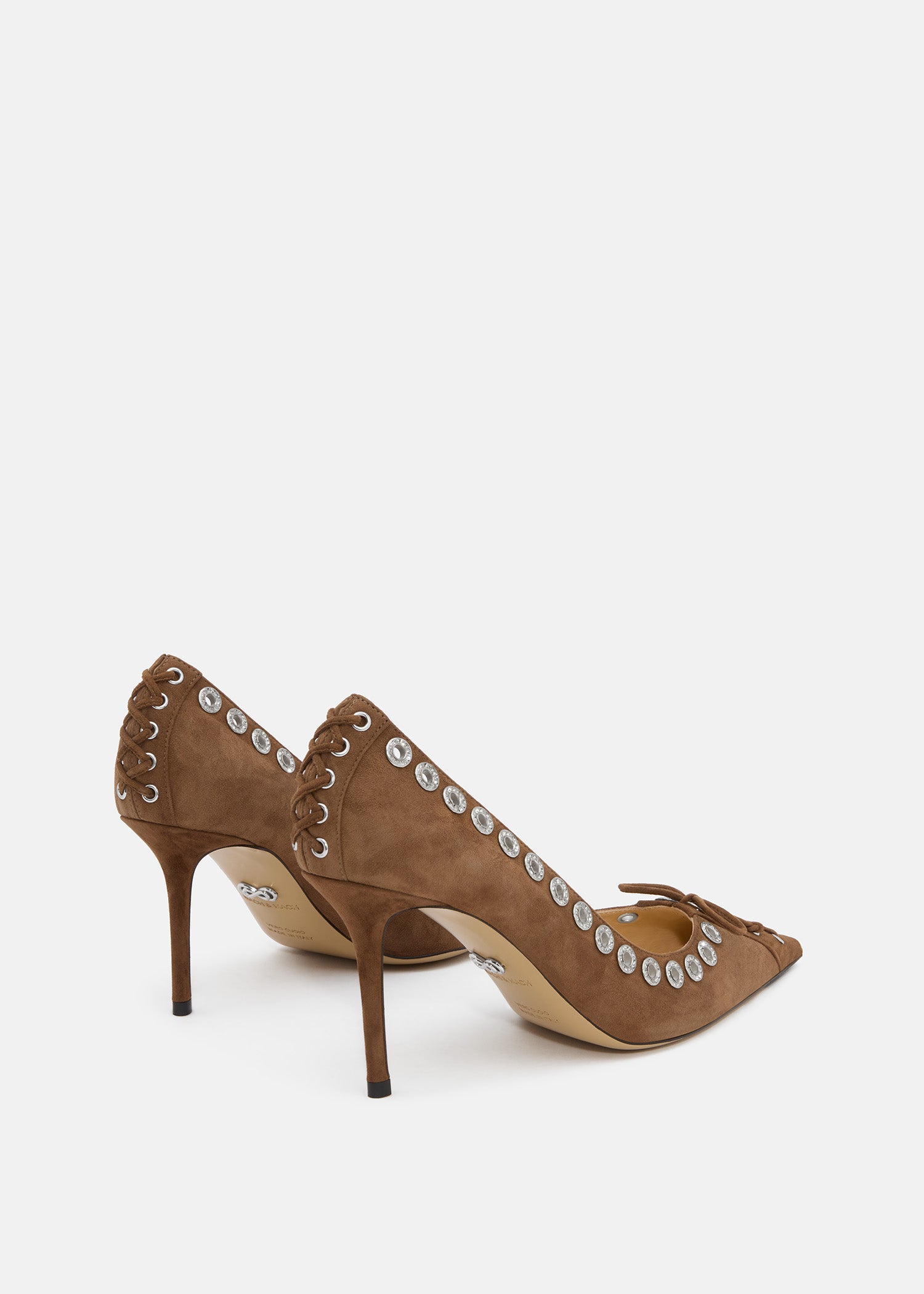 Crystalized Corset Pointed Toe Pumps