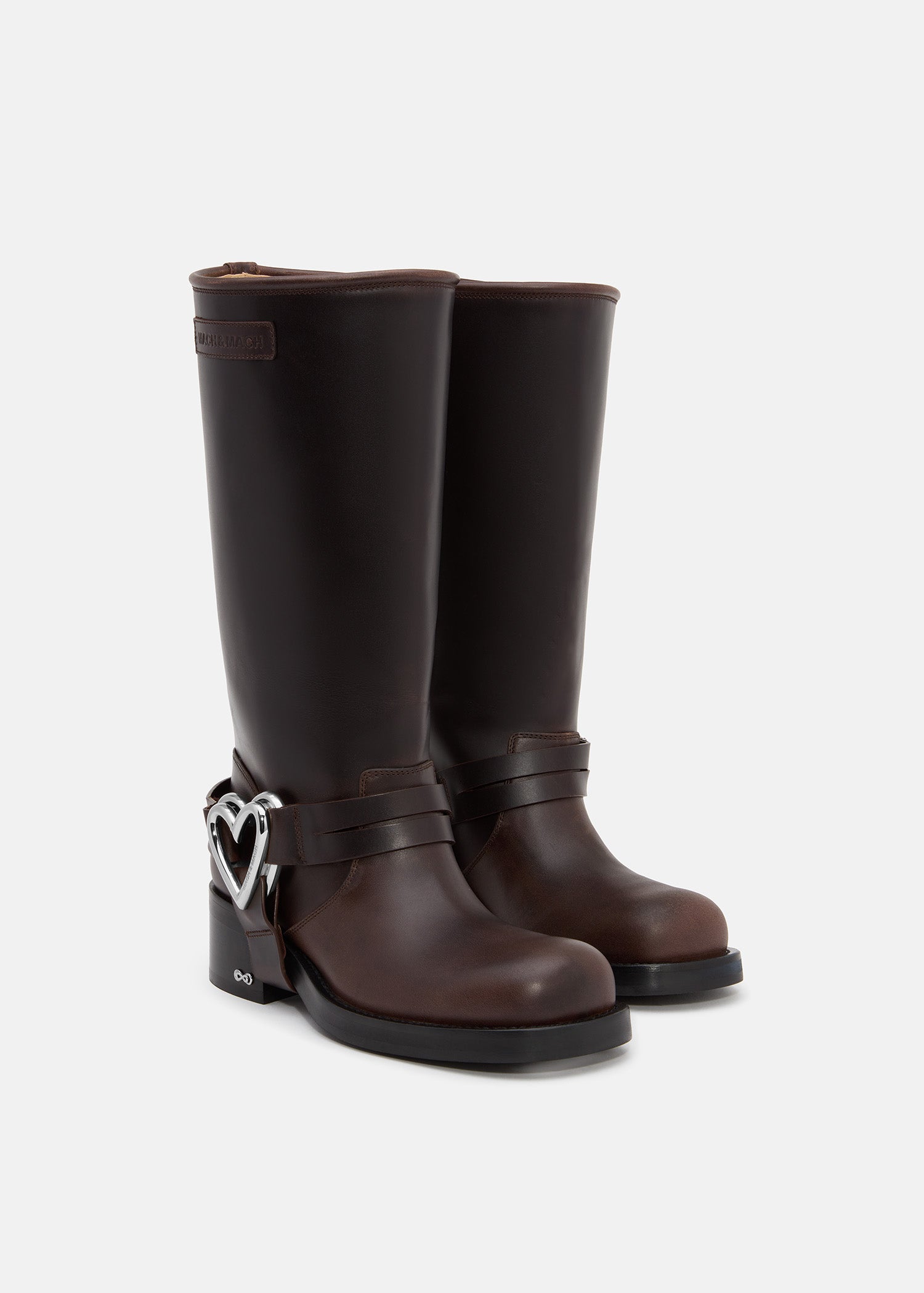 Double Heart Combat Boots