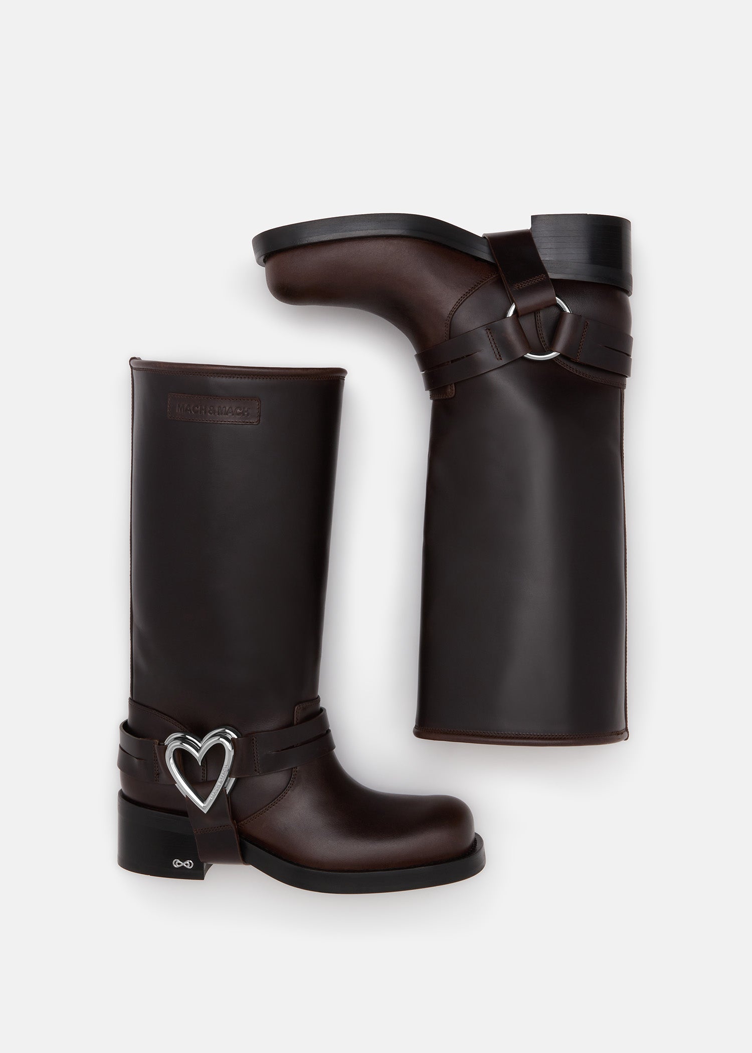 Double Heart Combat Boots
