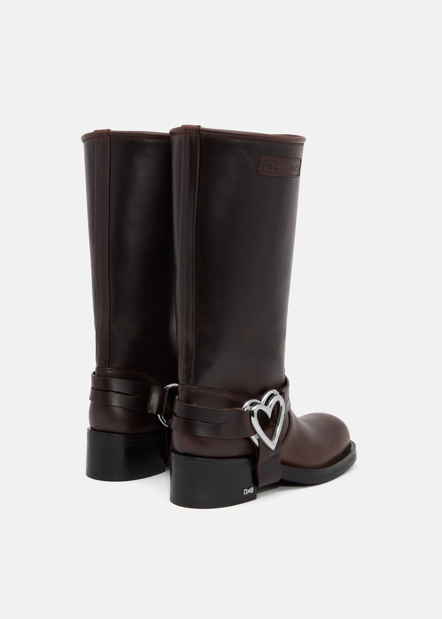 Double Heart Combat Boots