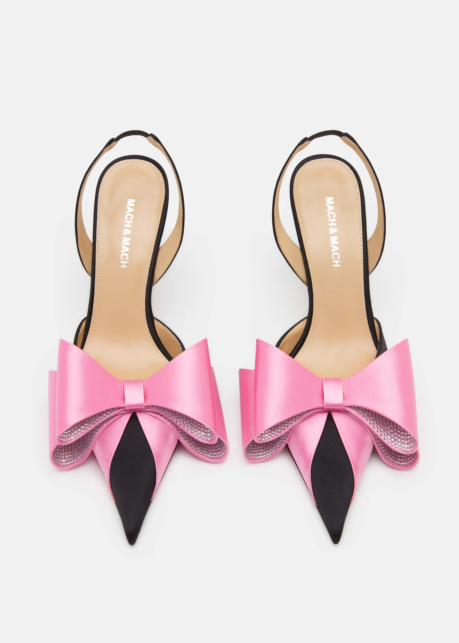 Le Cadeau Satin Slingbacks