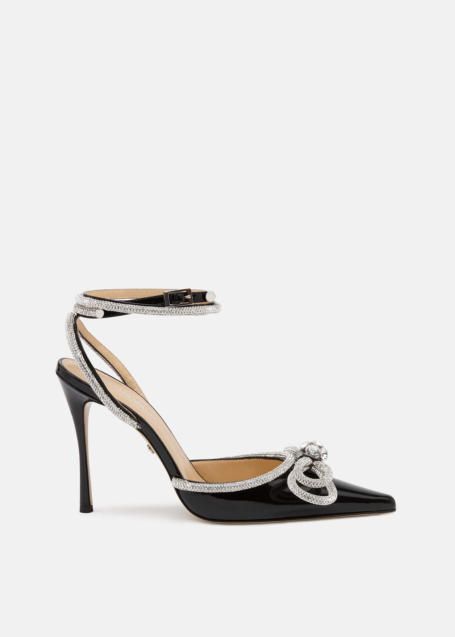 Double Bow Women's Black Patent Leather Pumps – MACH MACH