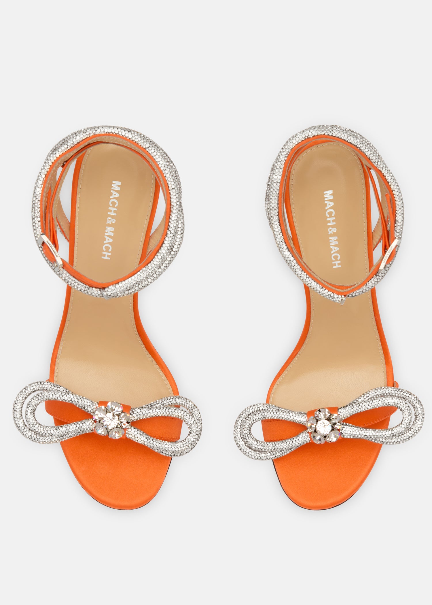 Double Bow Round Toe Satin Sandals