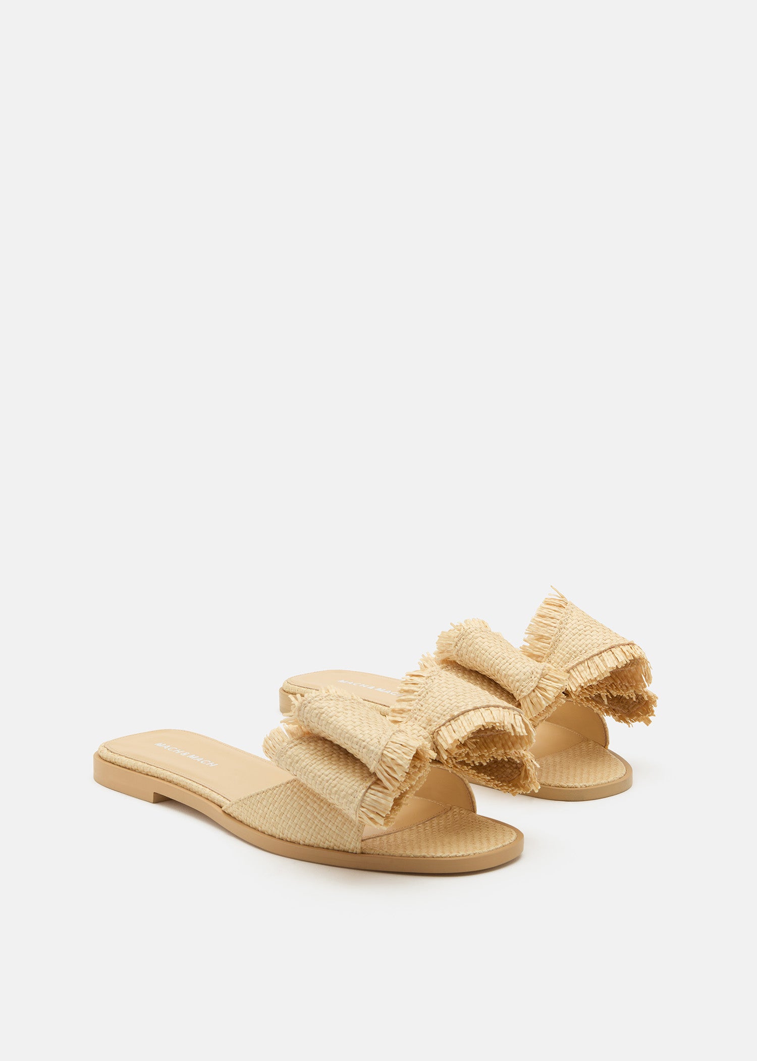 Le Cadeau Rafia Flat Sandals
