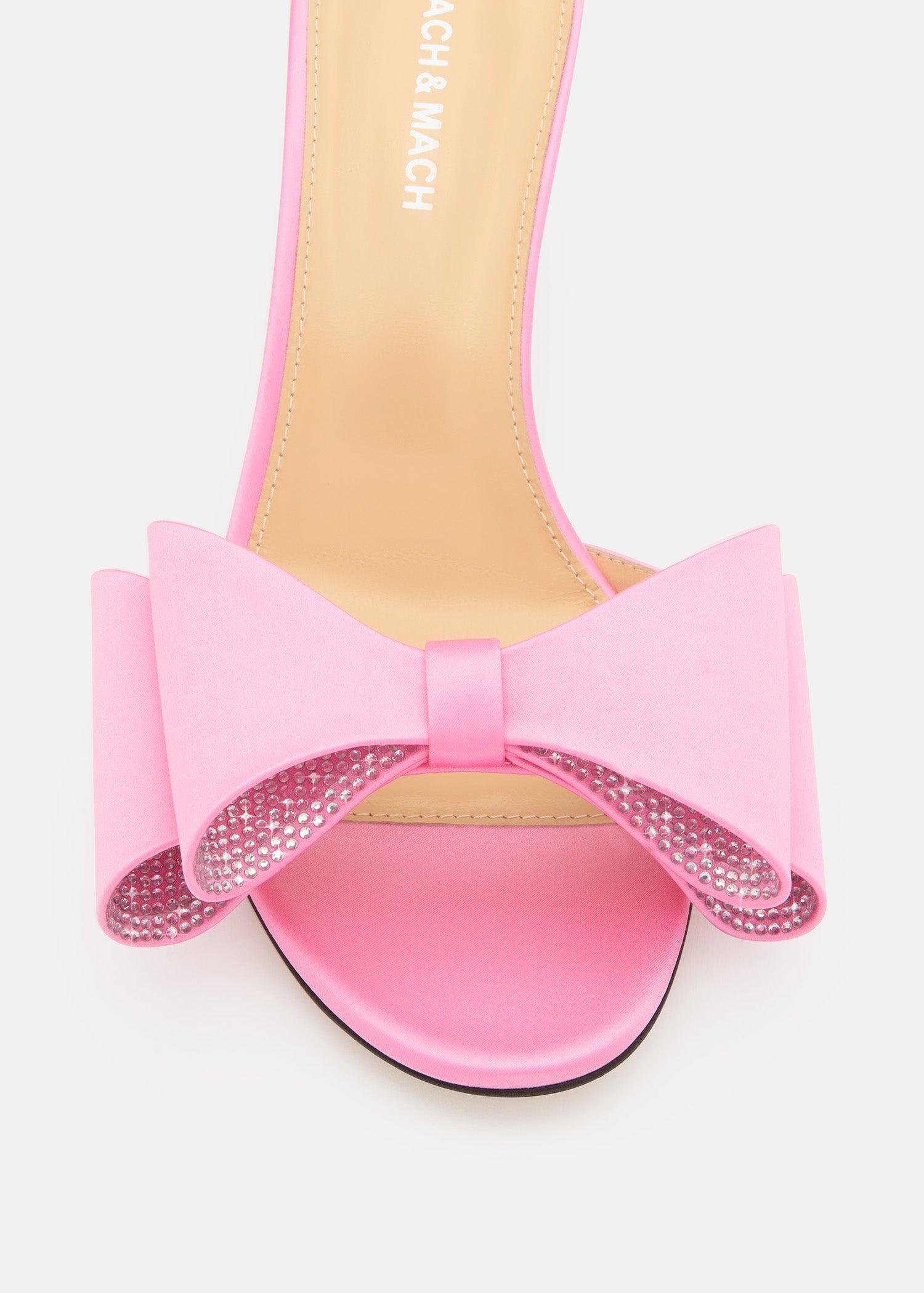 Le Cadeau Satin Kitten Heel Mules