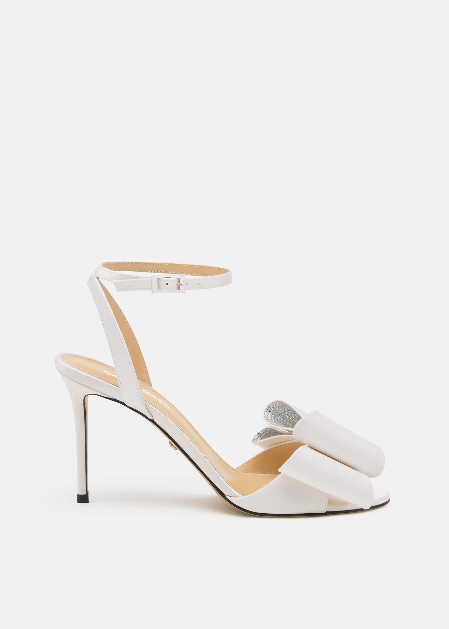Le Cadeau'' Round Toe Satin Sandals