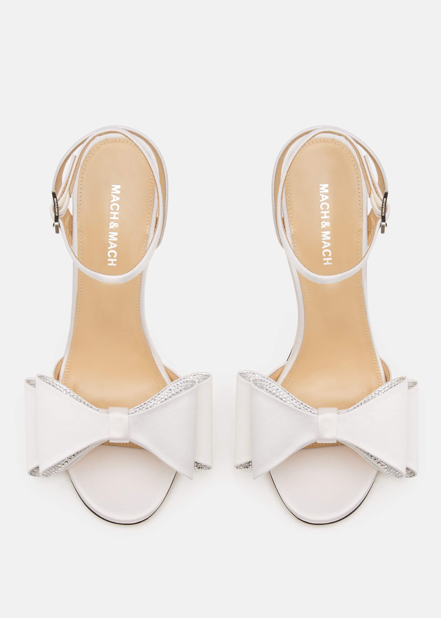 Le Cadeau'' Round Toe Satin Sandals
