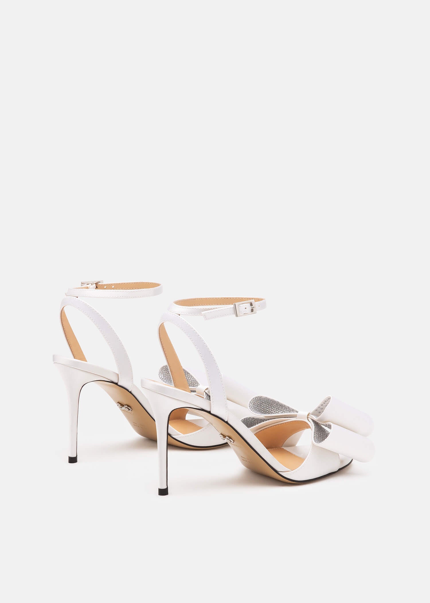 Le Cadeau'' Round Toe Satin Sandals