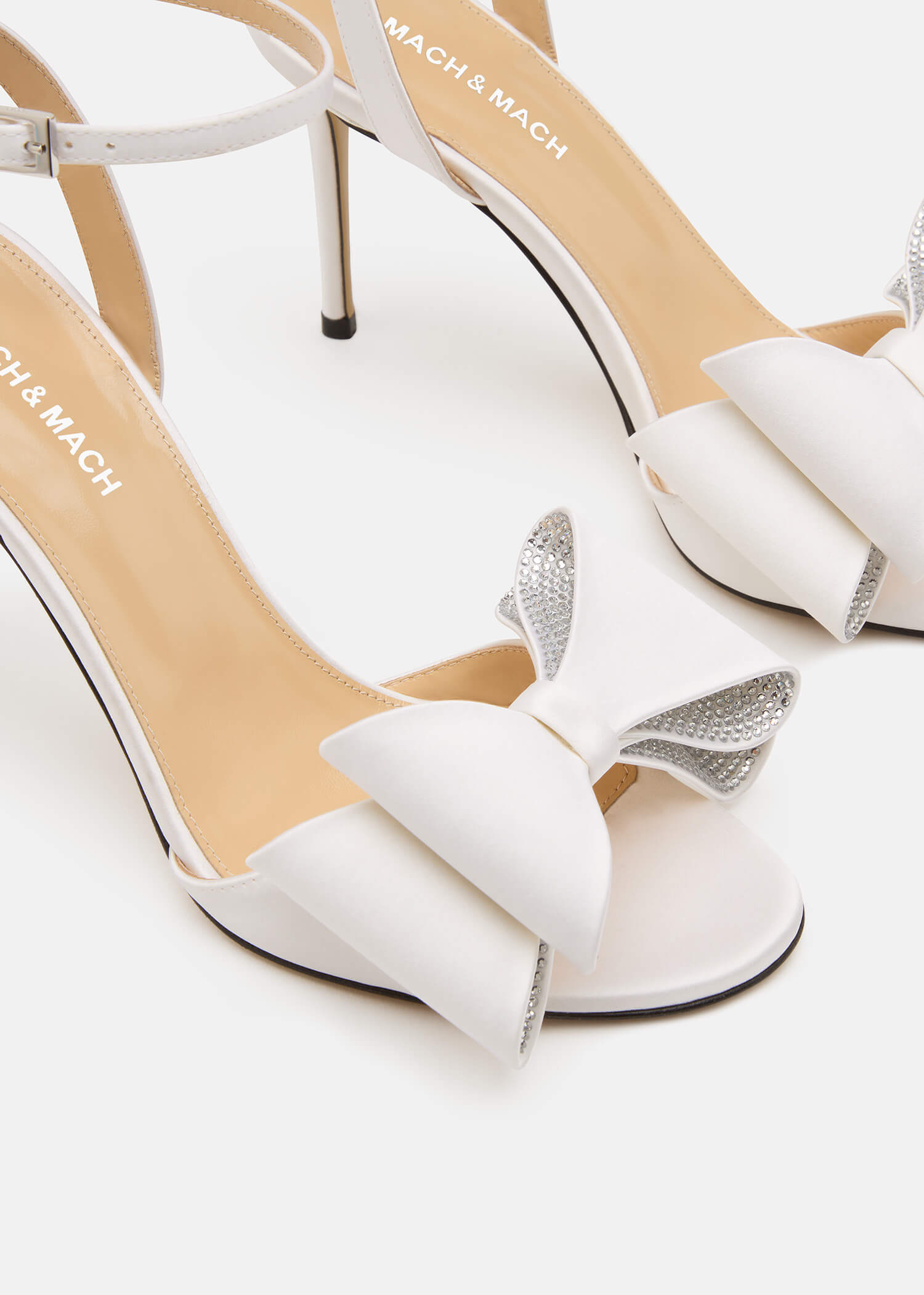 Le Cadeau'' Round Toe Satin Sandals