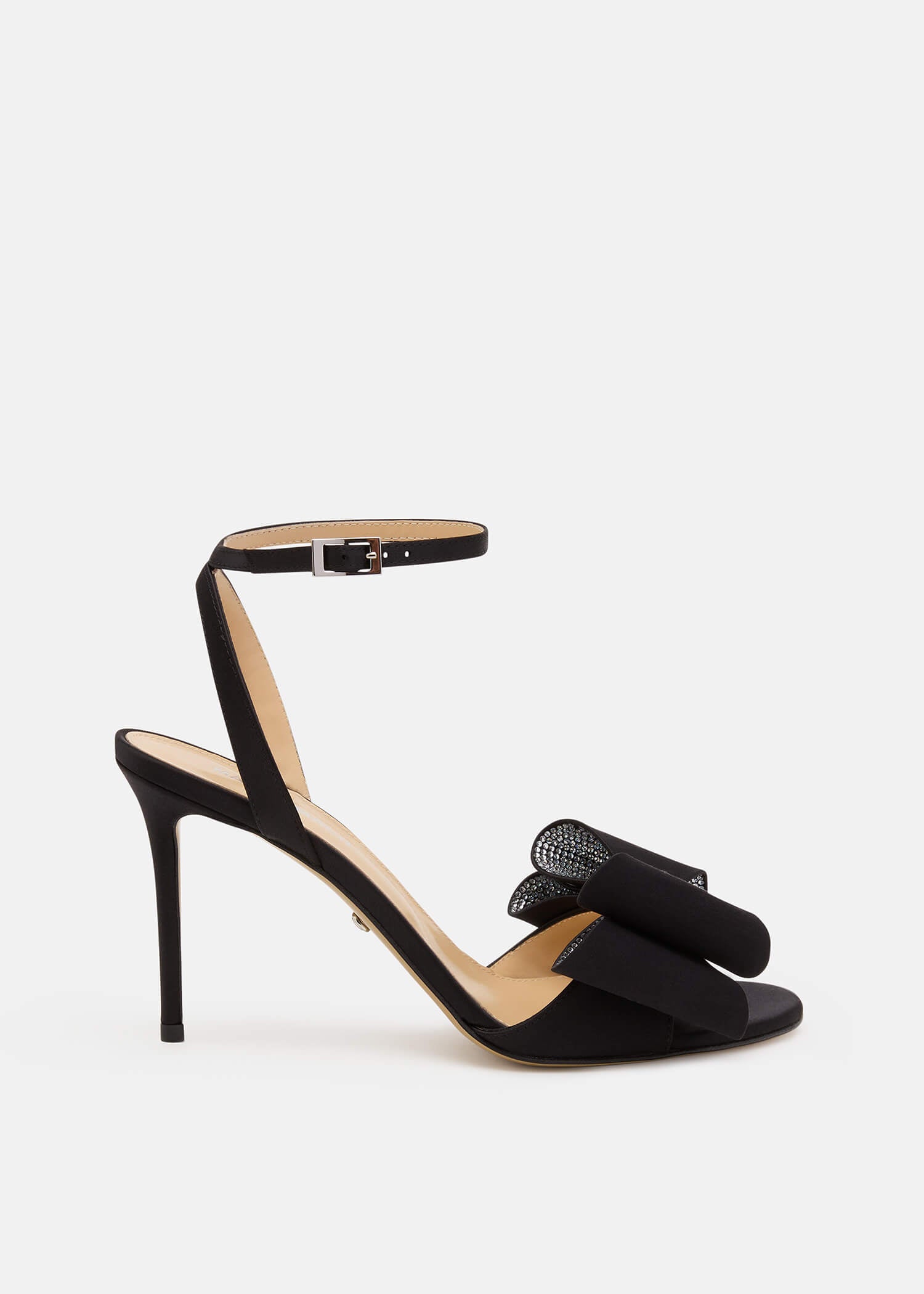 Le Cadeau'' Round Toe Satin Sandals