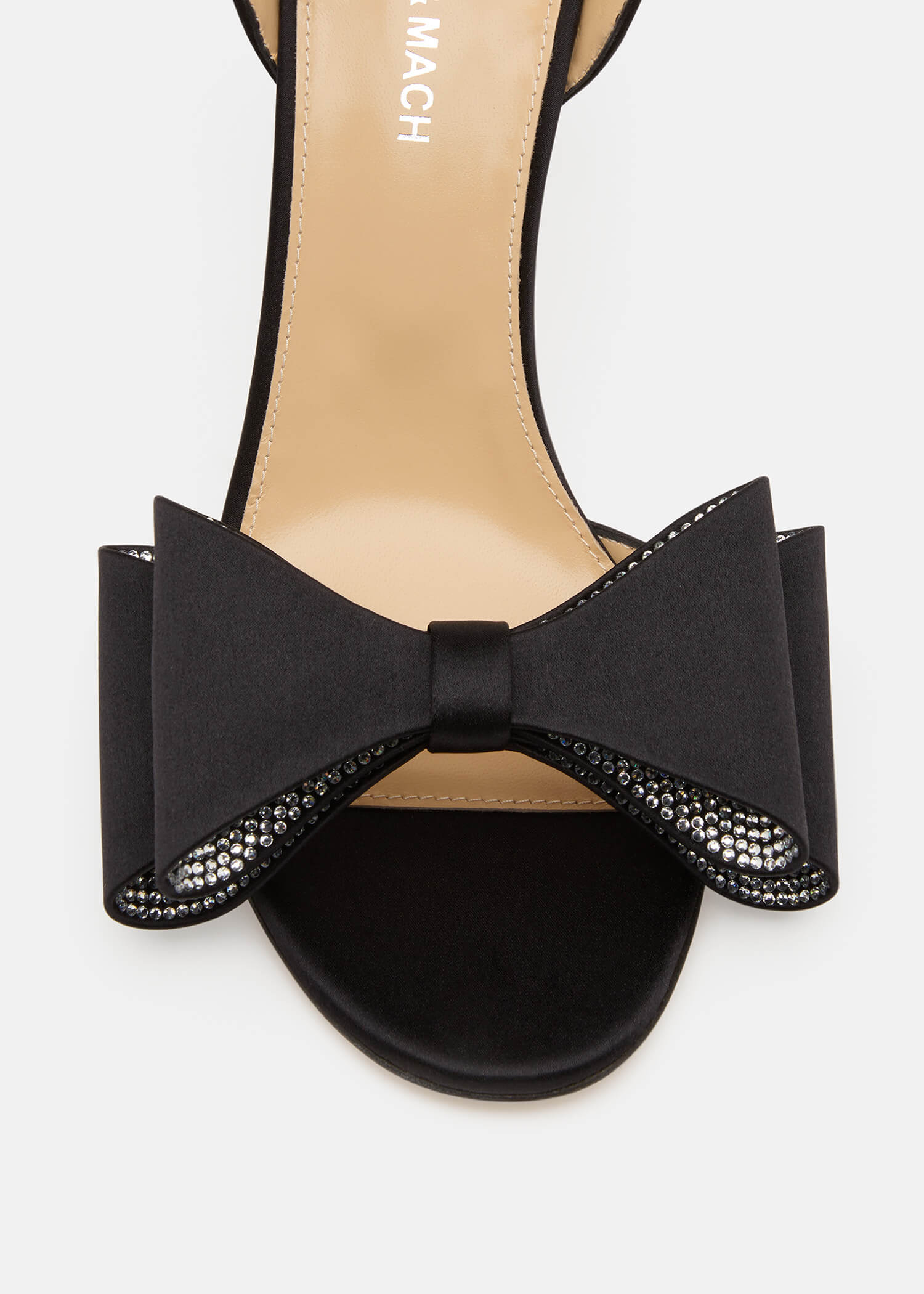 Le Cadeau'' Round Toe Satin Sandals
