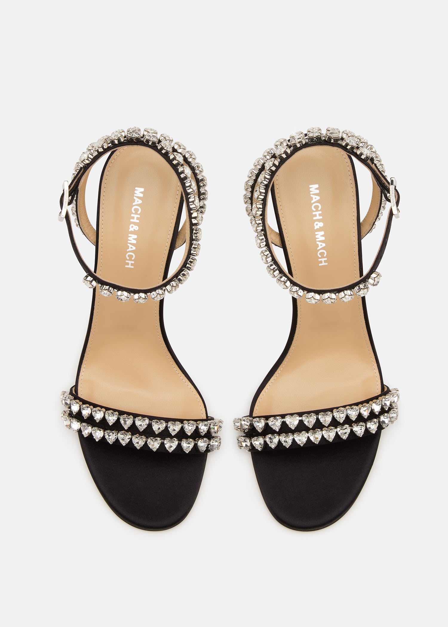 Audrey Round Toe Black Sandals