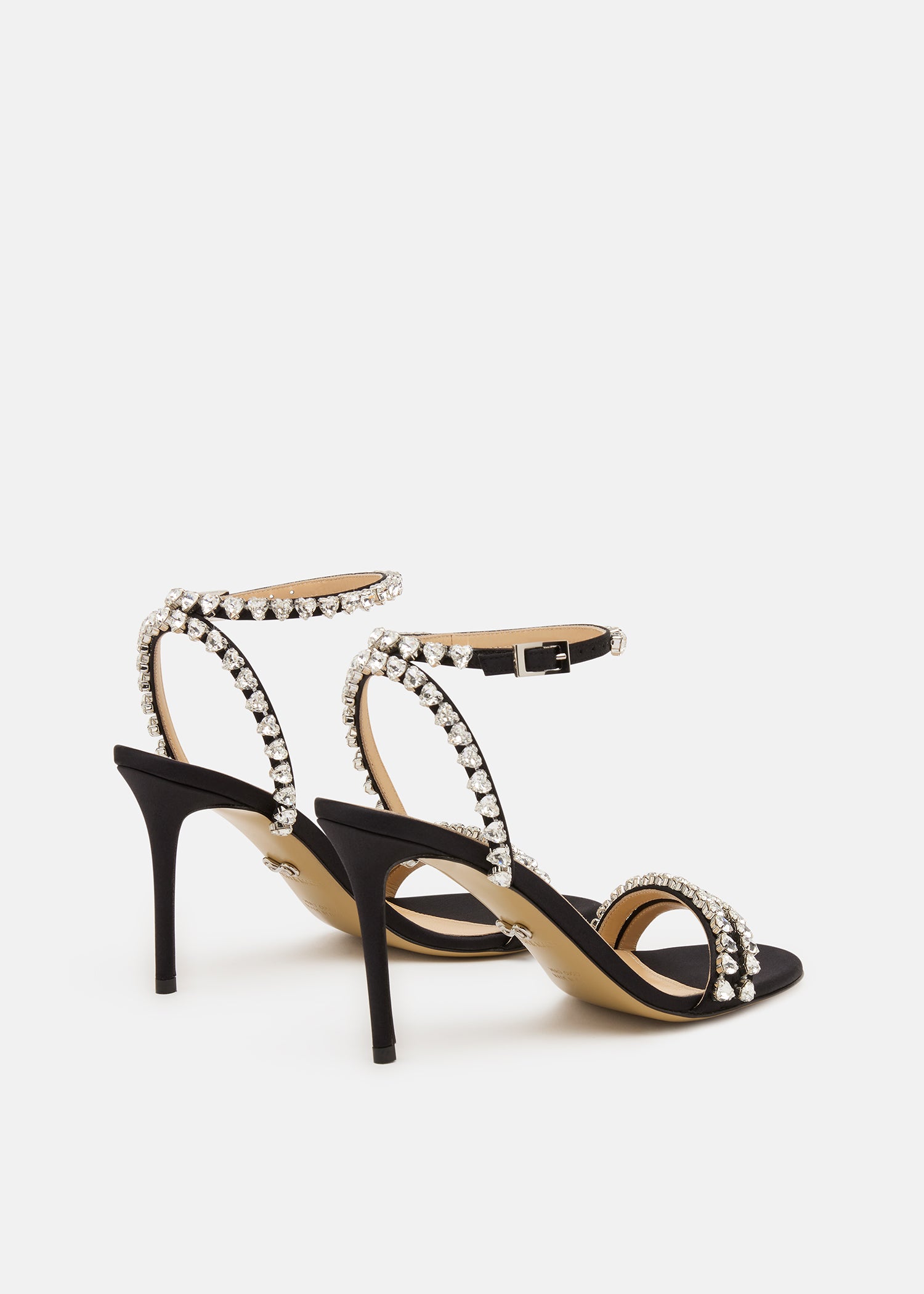 Audrey Round Toe Black Sandals