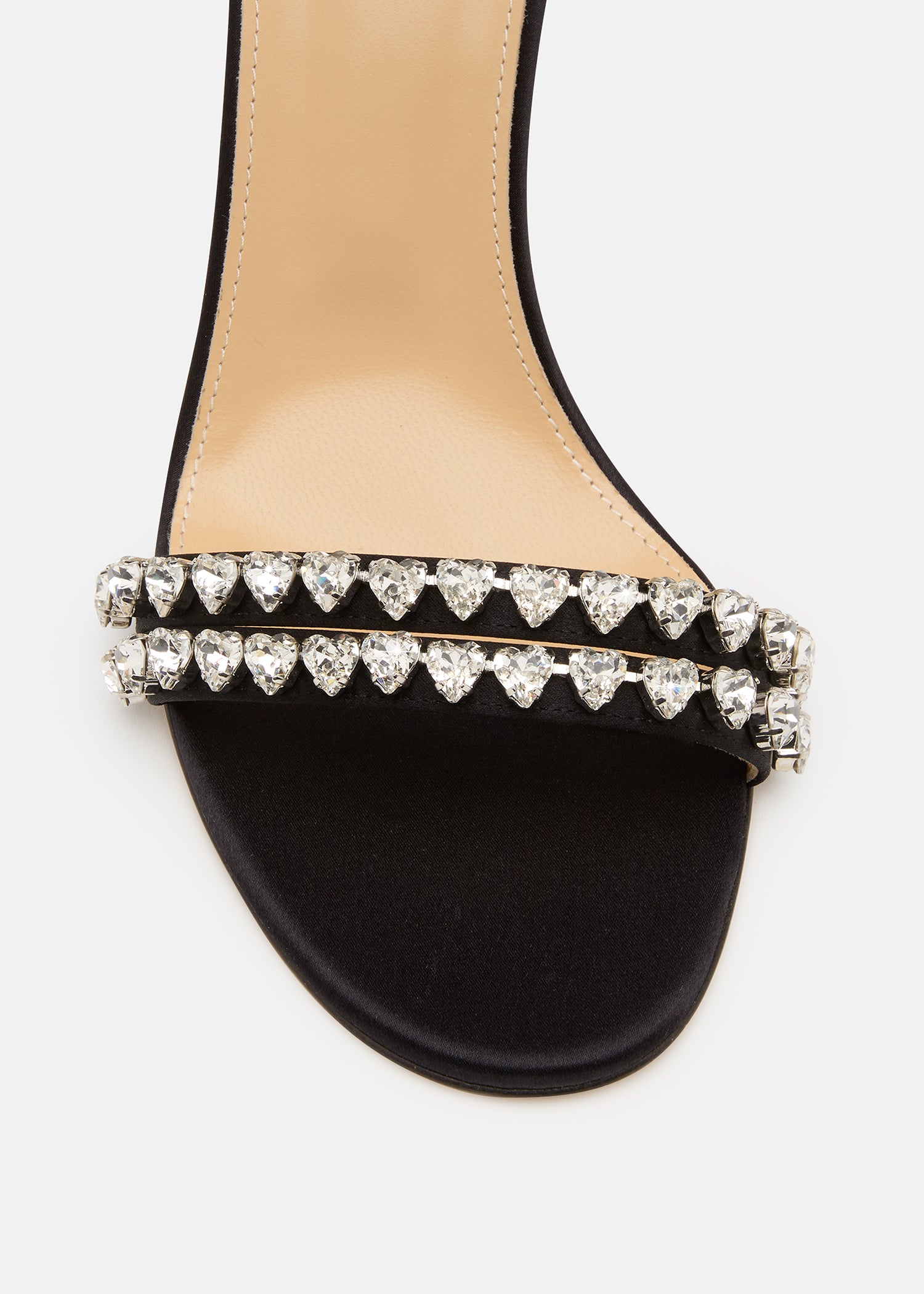 Audrey Round Toe Black Sandals