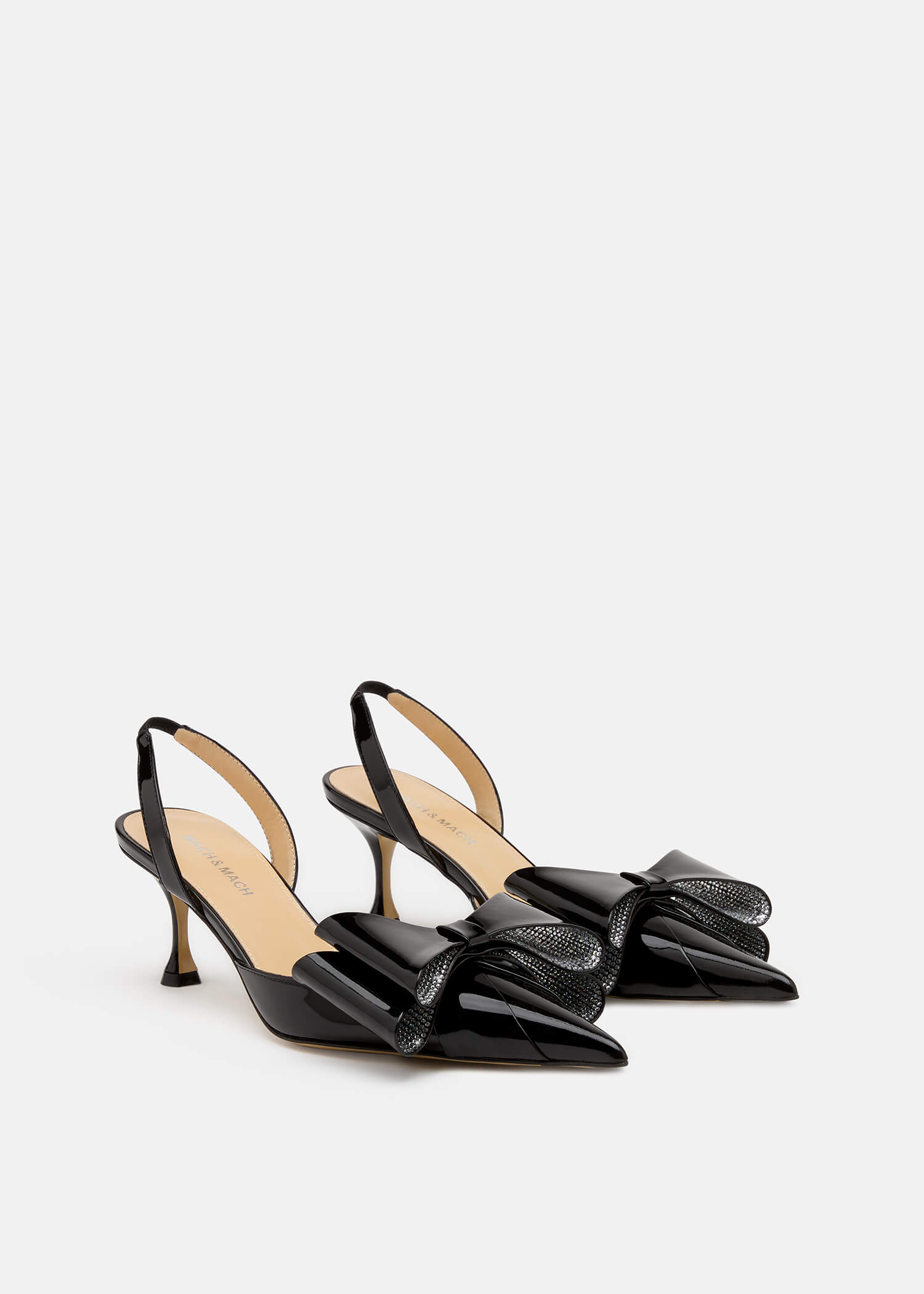 Le Cadeau Patent Slingbacks