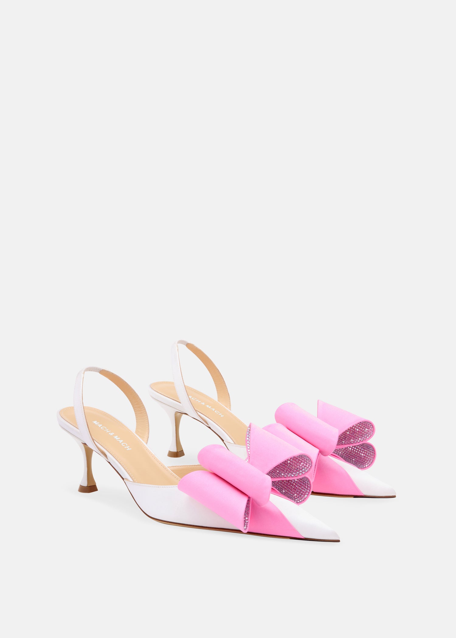 Le Cadeau Satin Slingbacks