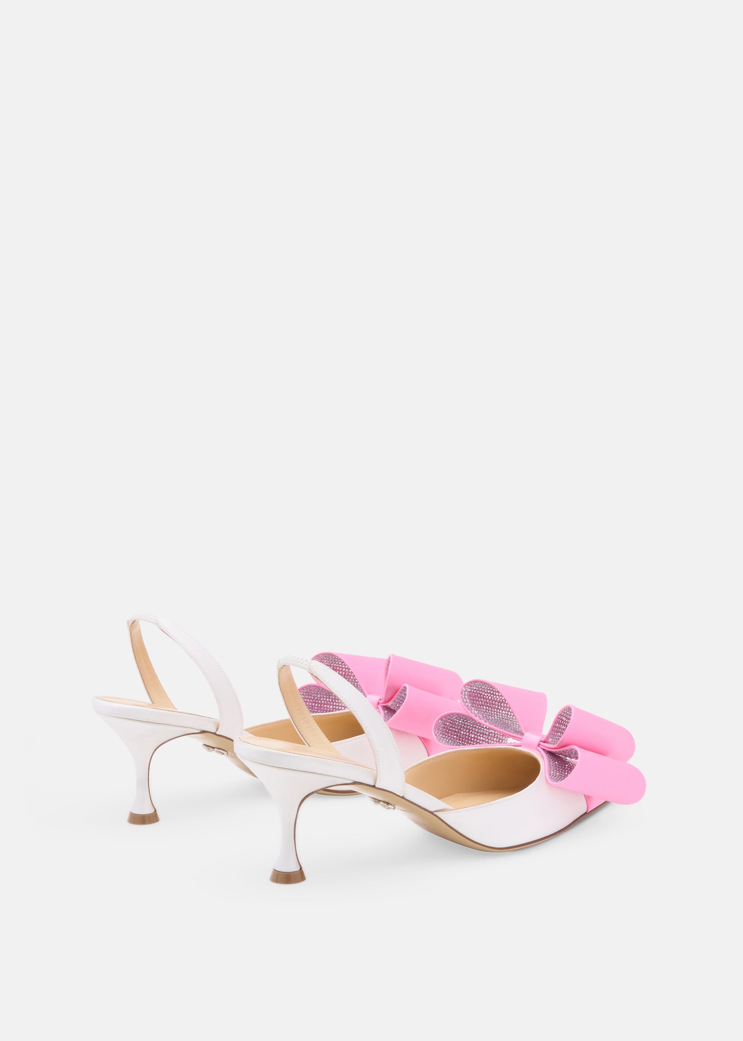 Le Cadeau Satin Slingbacks