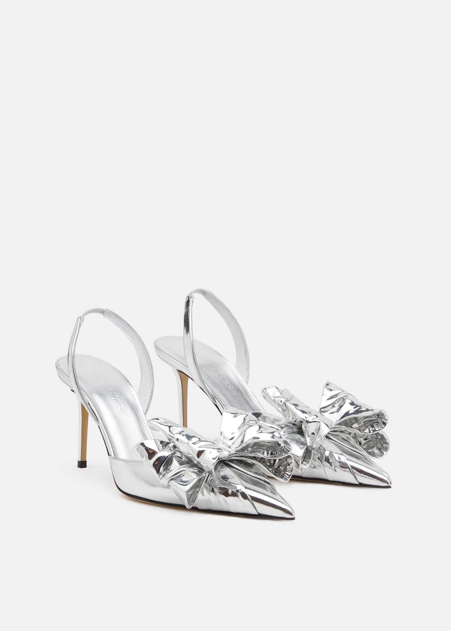 Le Cadeau Wrapped Leather Slingbacks 85mm