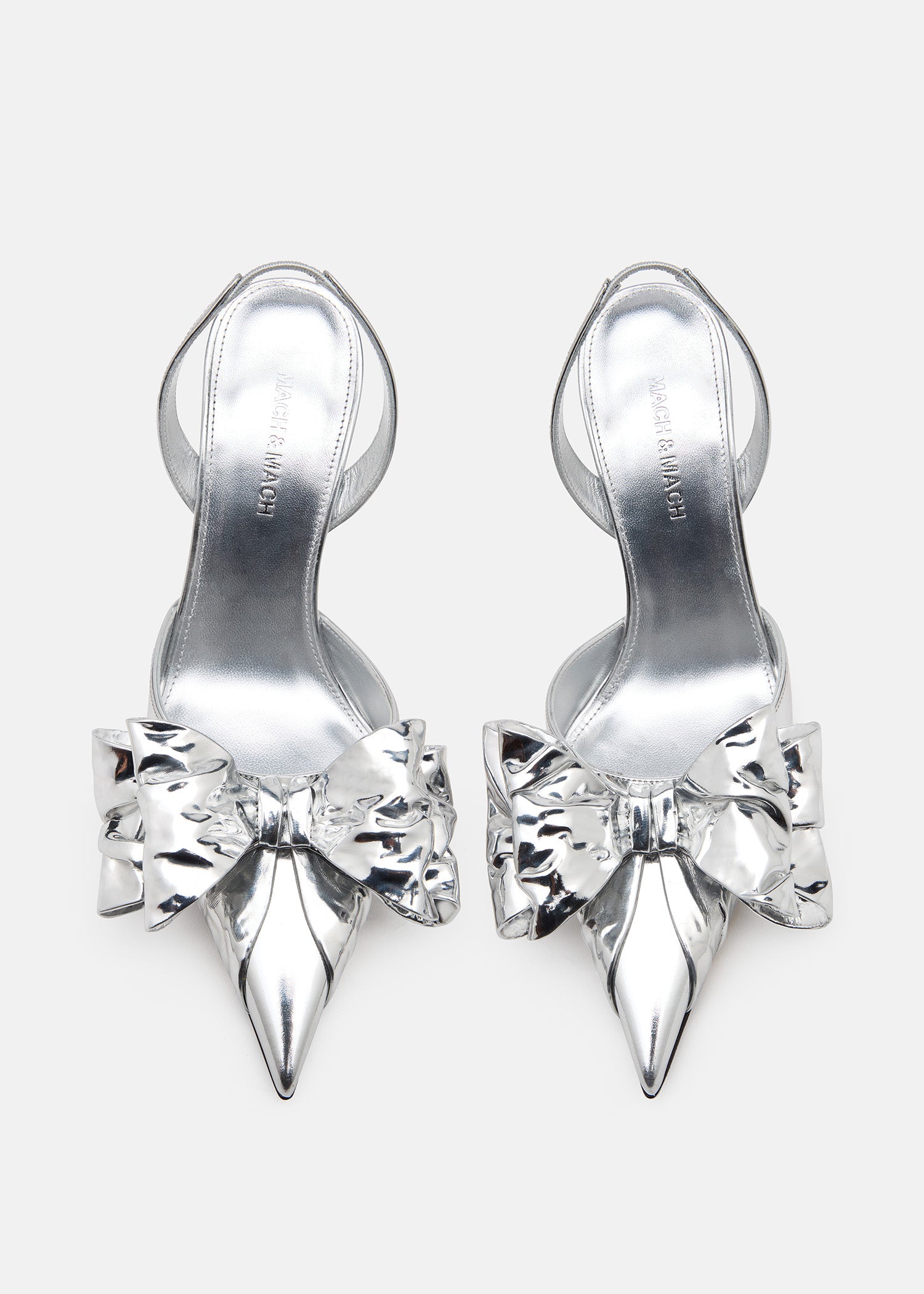 Le Cadeau Wrapped Leather Slingbacks 85mm