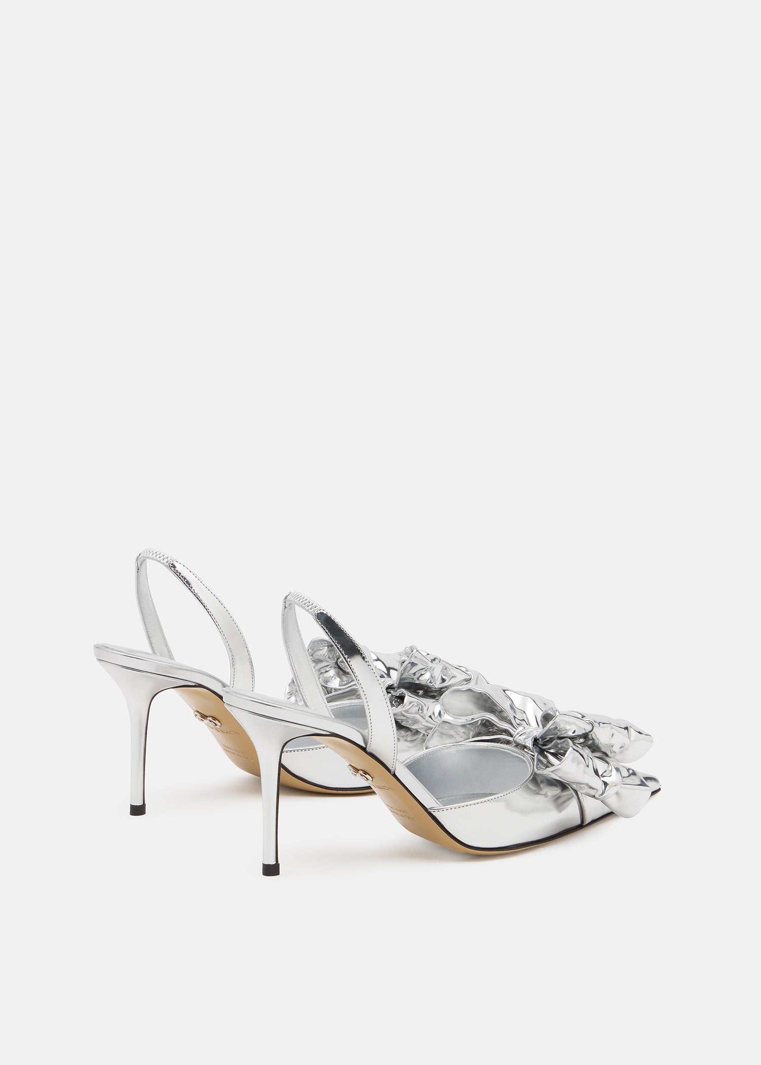 Le Cadeau Wrapped Leather Slingbacks 85mm