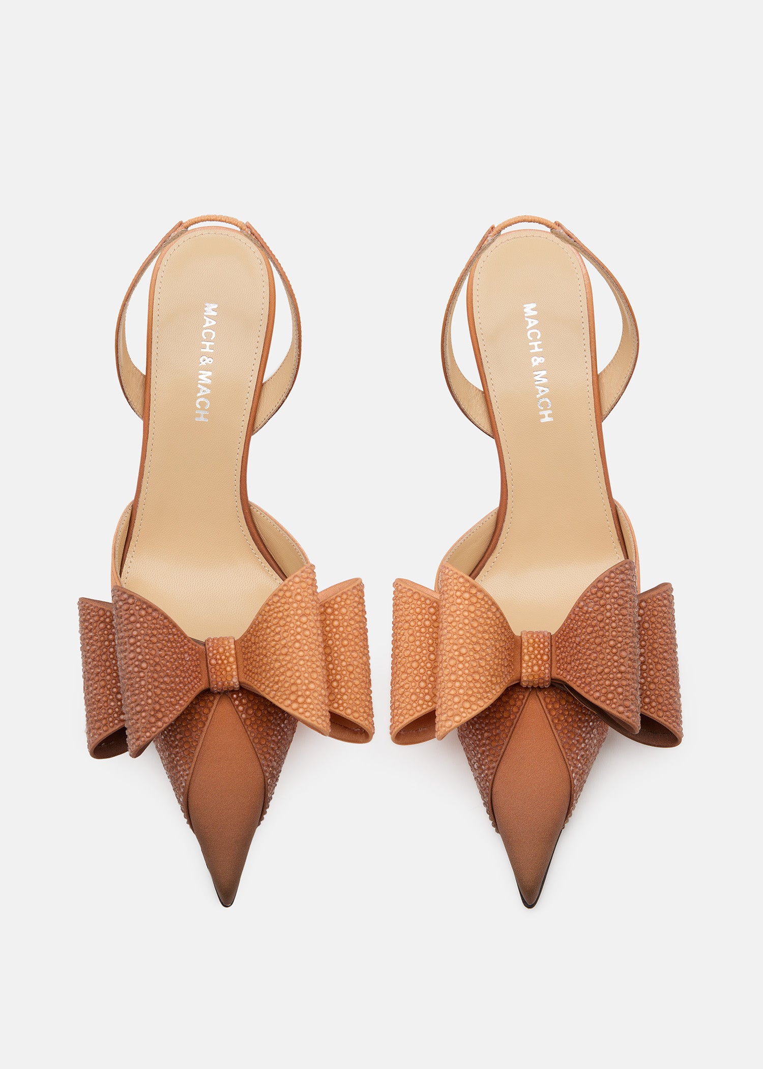 Le Cadeau' Brown Aqua Gradient Slingbacks