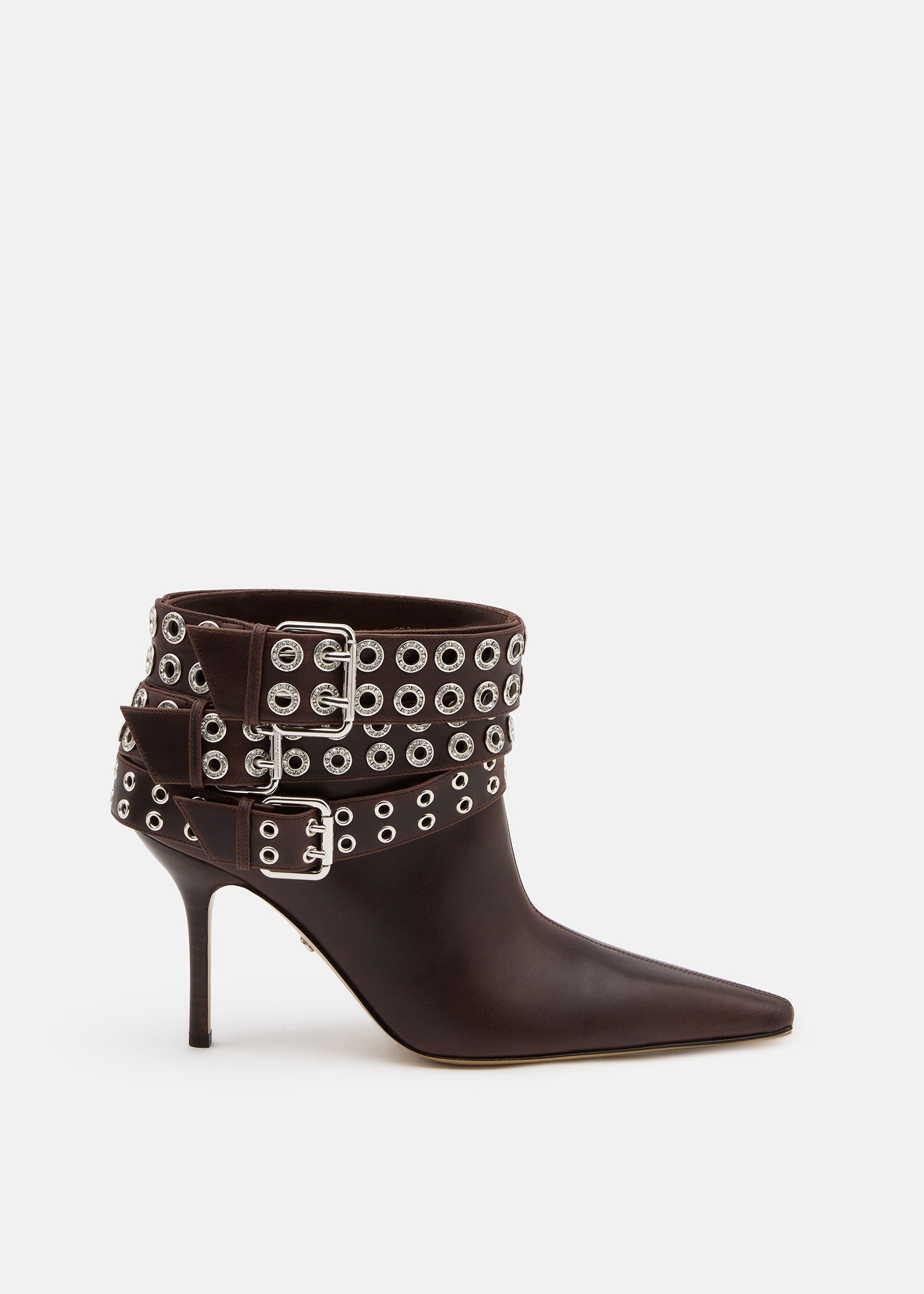 Buckle Belt Vintage Leather Ankle Boots