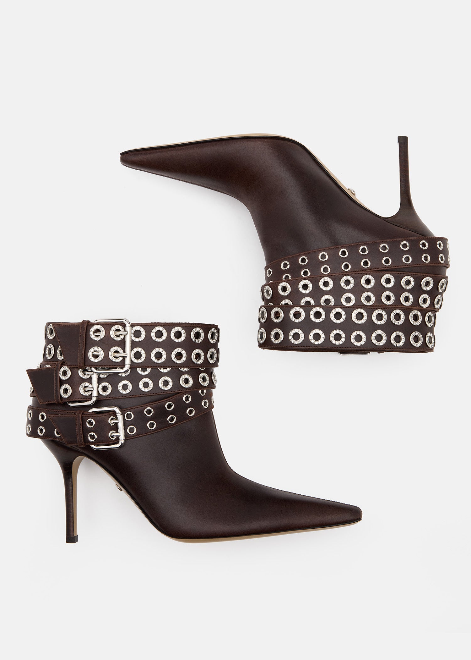Buckle Belt Vintage Leather Ankle Boots