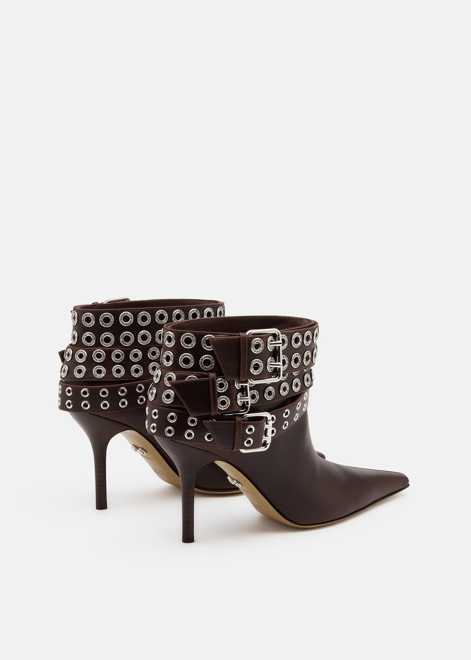 Buckle Belt Vintage Leather Ankle Boots