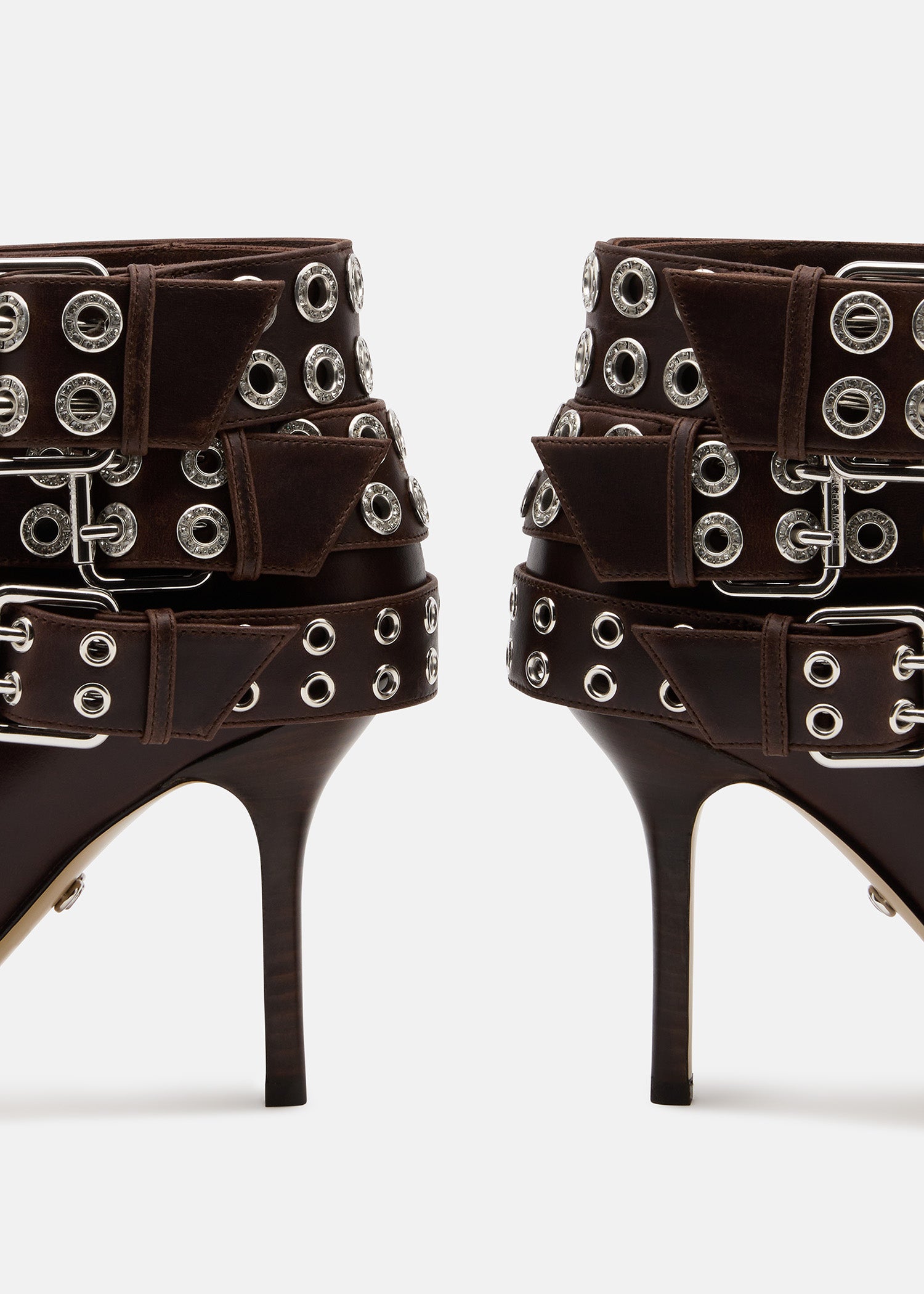 Buckle Belt Vintage Leather Ankle Boots