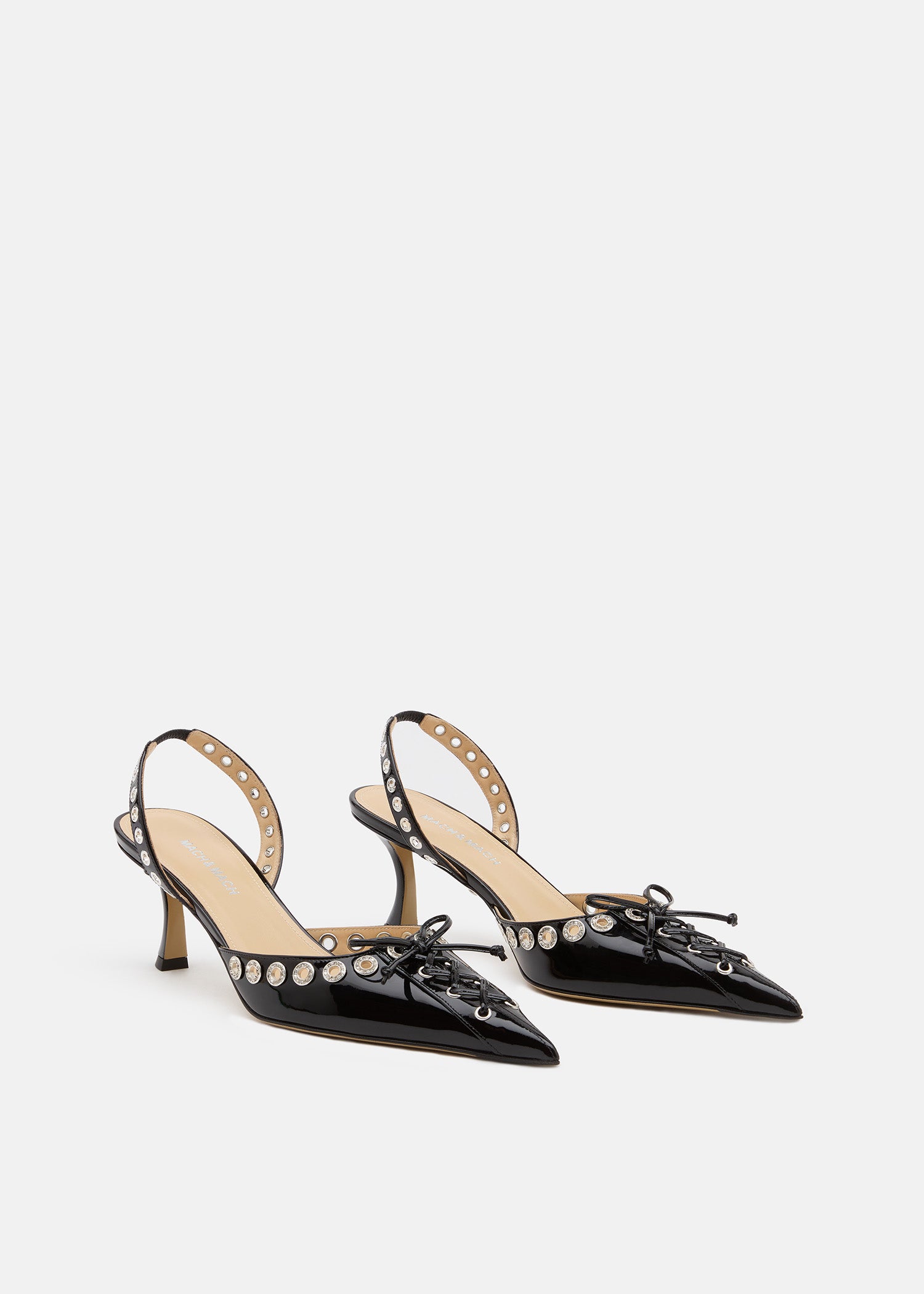 Crystalized Corset Pointed Toe Slingback