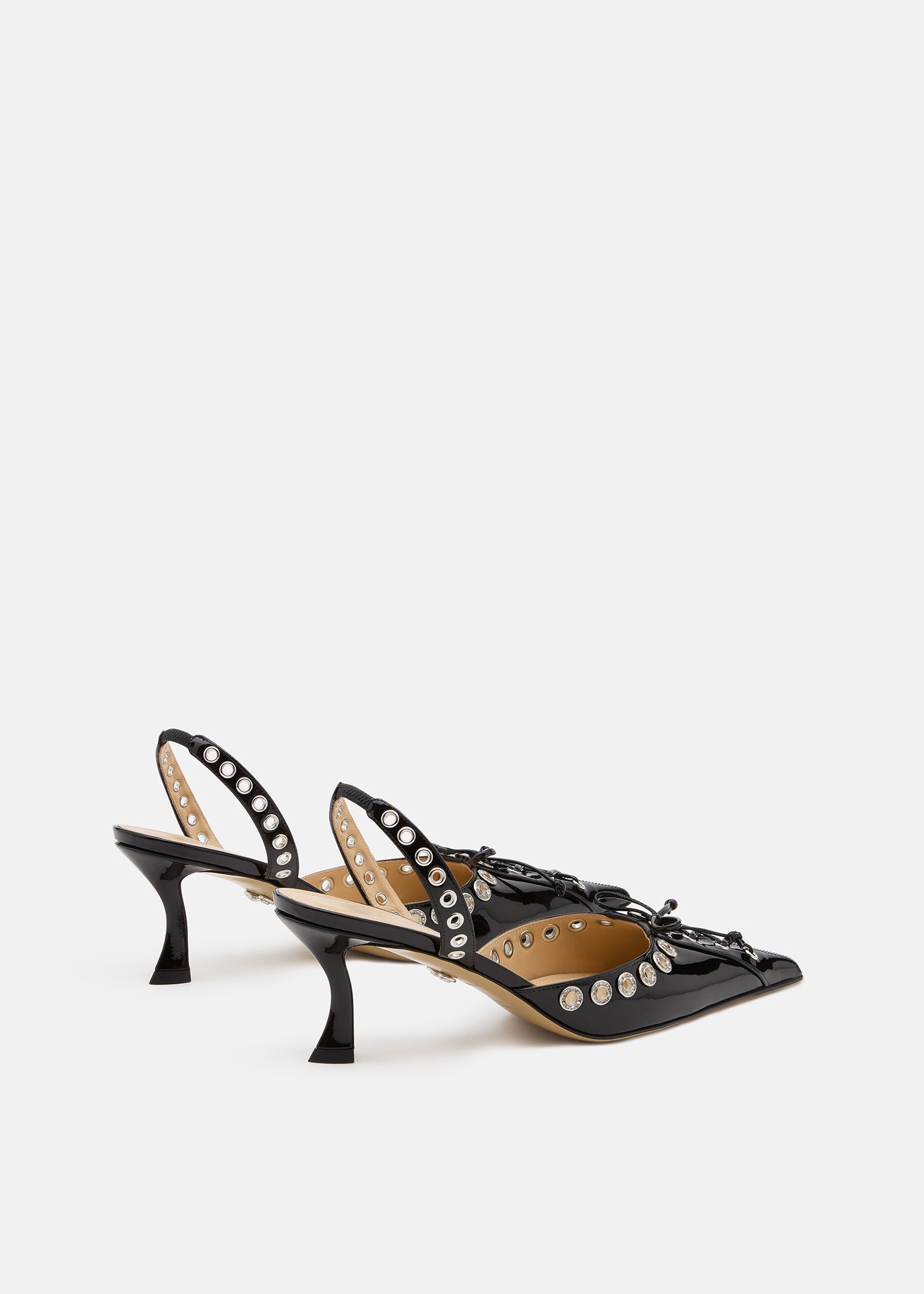 Crystalized Corset Pointed Toe Slingback