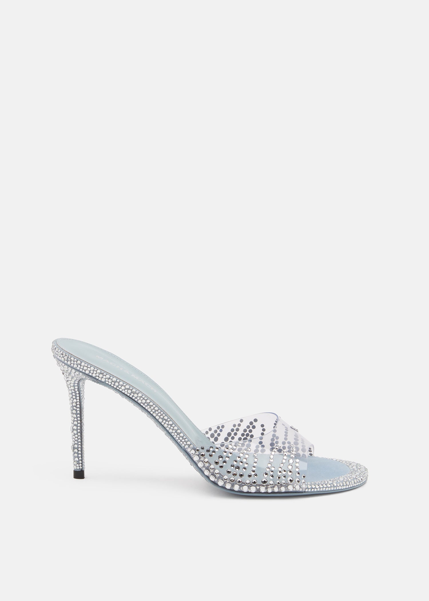 Crystal Flame Round Toe Mules